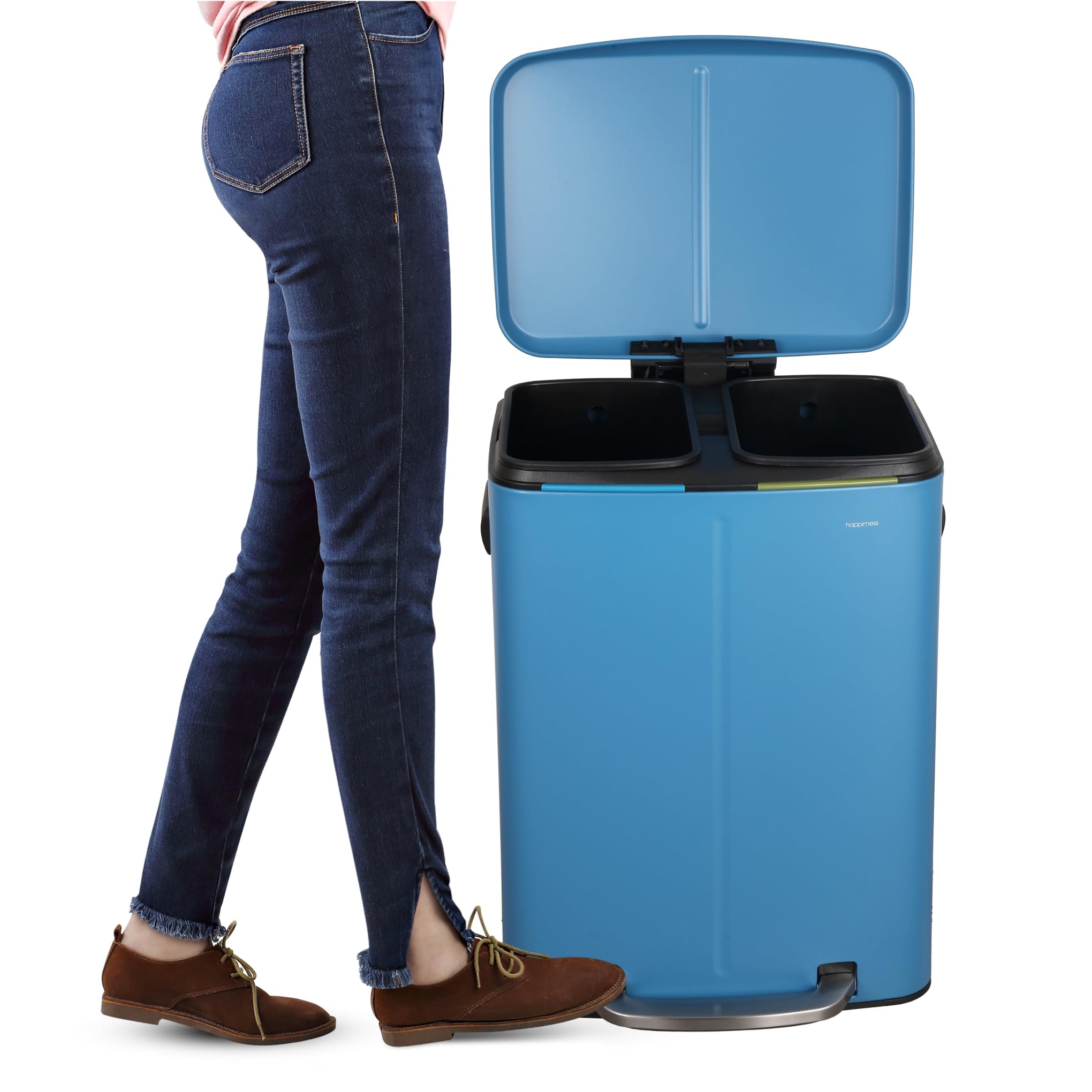 Marco 10.6 Gal Double Bucket Step Trash Can