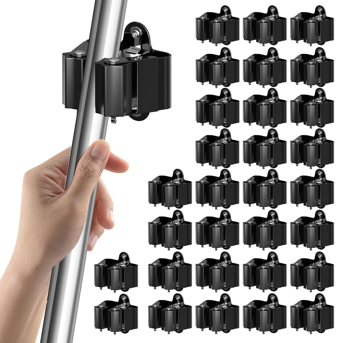 Broom Holder Wall Mount 30 Pack (30 Count)