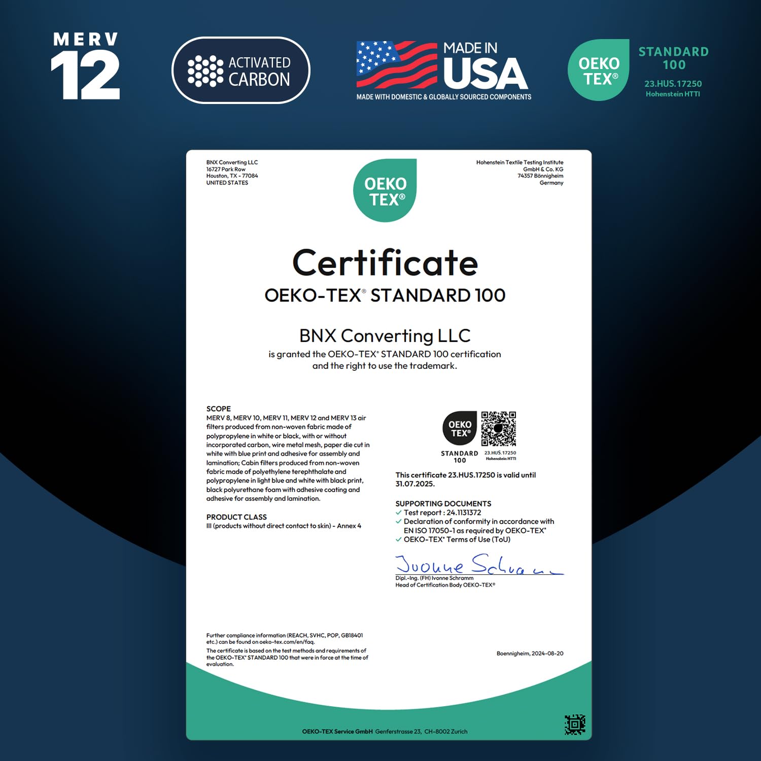 TruFilter 18x18x1 MERV 12 Odor Defense (6 Count)
