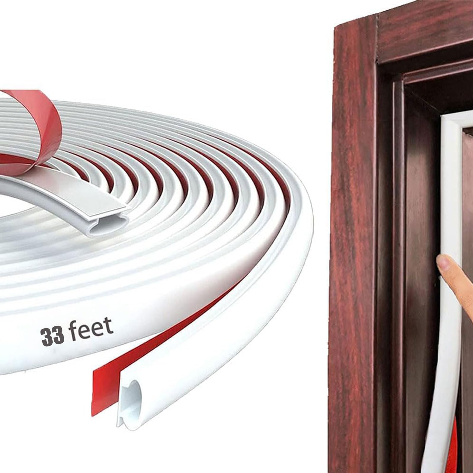 White Rubber Weather Stripping Door Seal Strip
