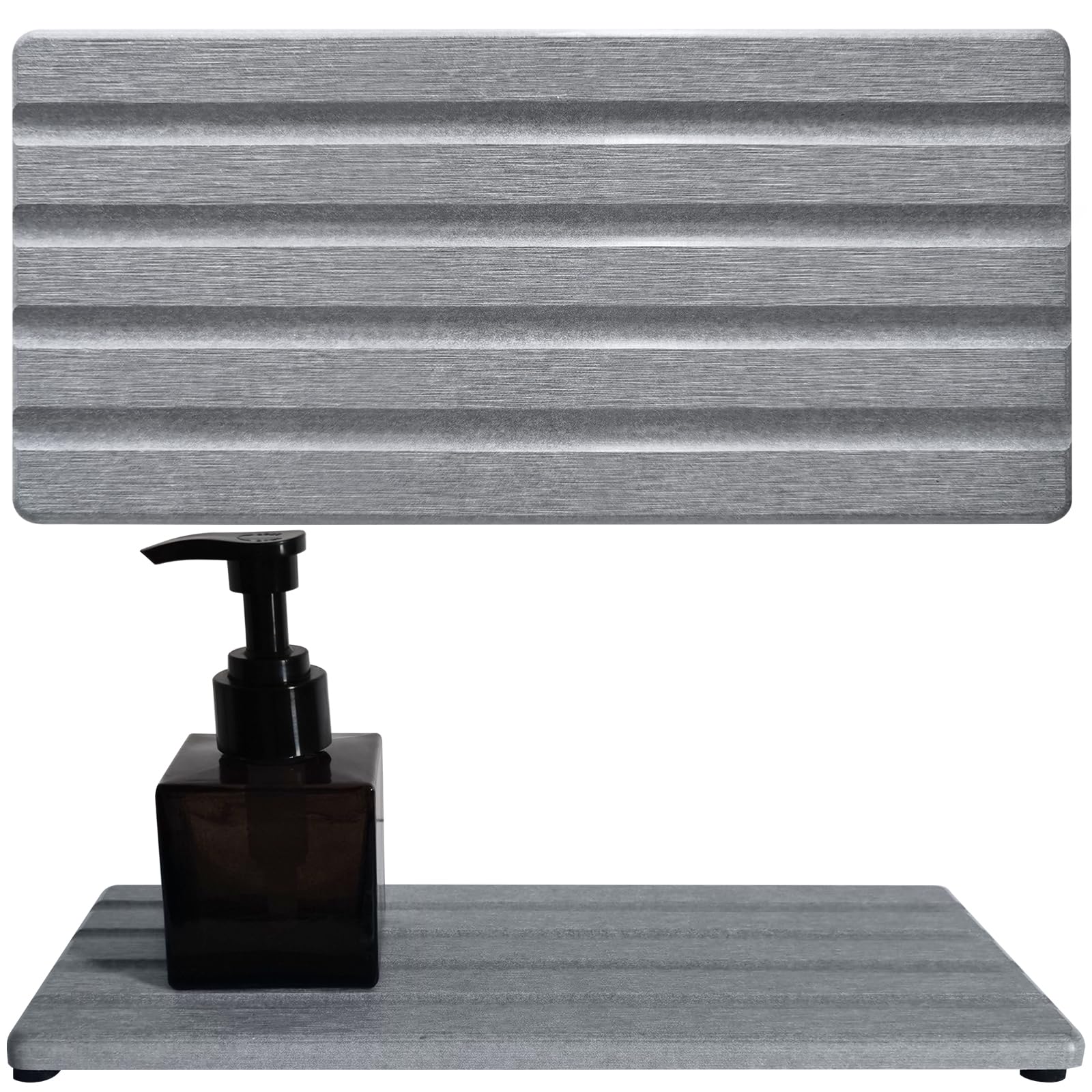 Diatomite Soap Dish Holder Water Absorbing Stone Tray Bathroom Countertop (2 Count)
