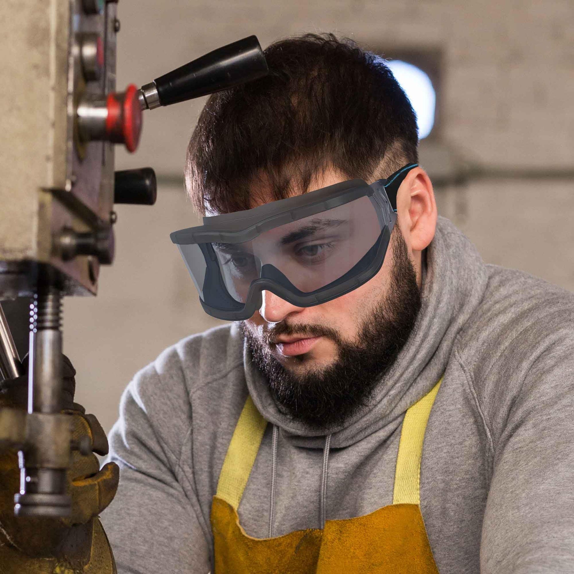 Safety Glasses Over Eyeglasses