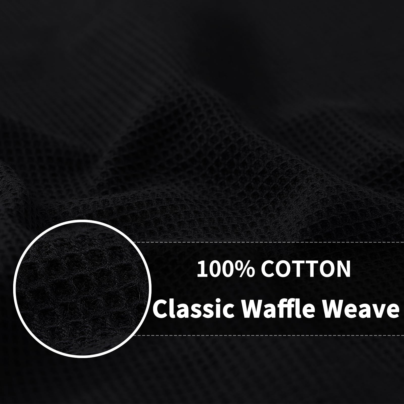 100% Cotton Waffle Weave Dish Cloths (12 Count)