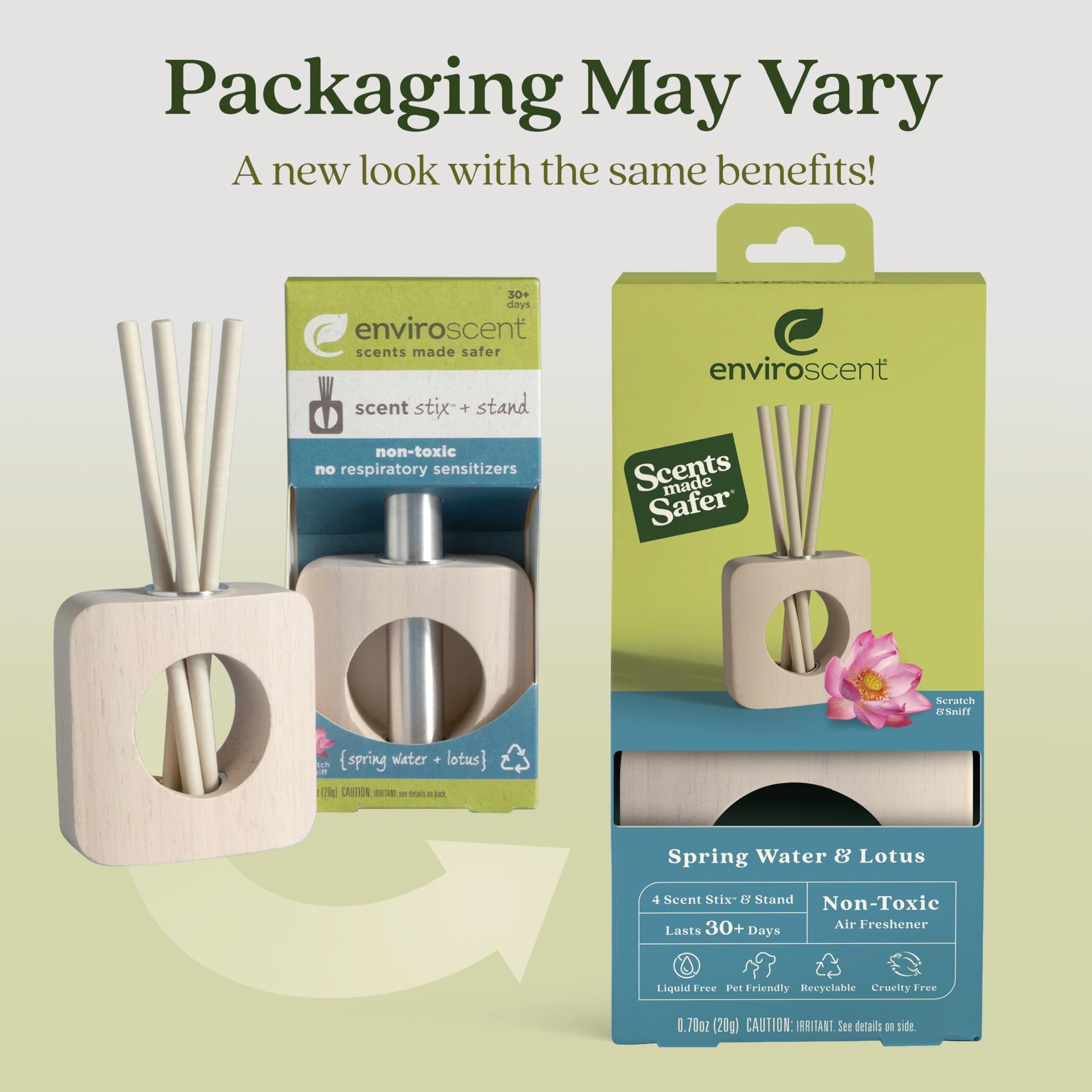 Scent Stix™ Starter Kit with Mango Wood Stand & Refill (4 Count)