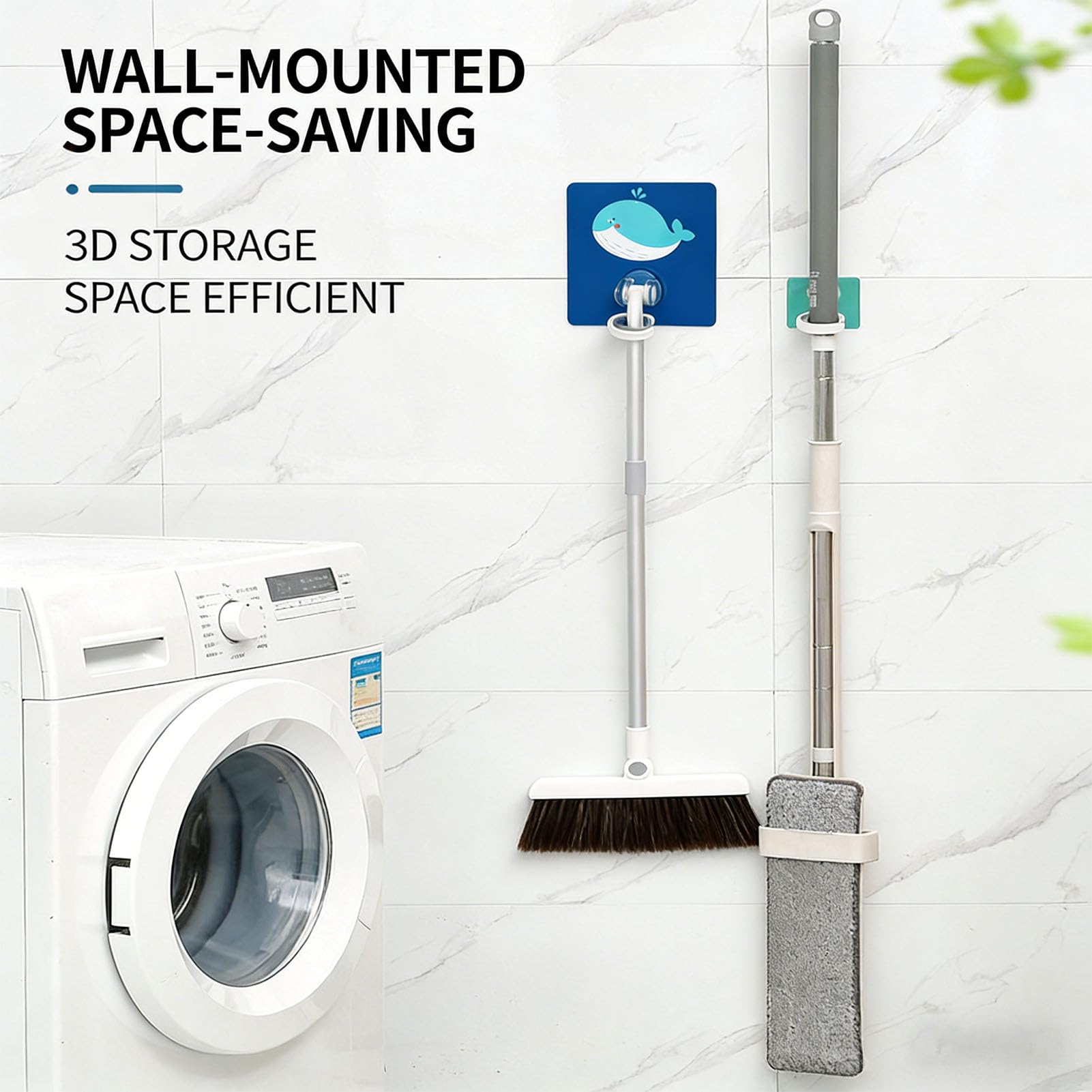 Whale Shaped Broom Holder