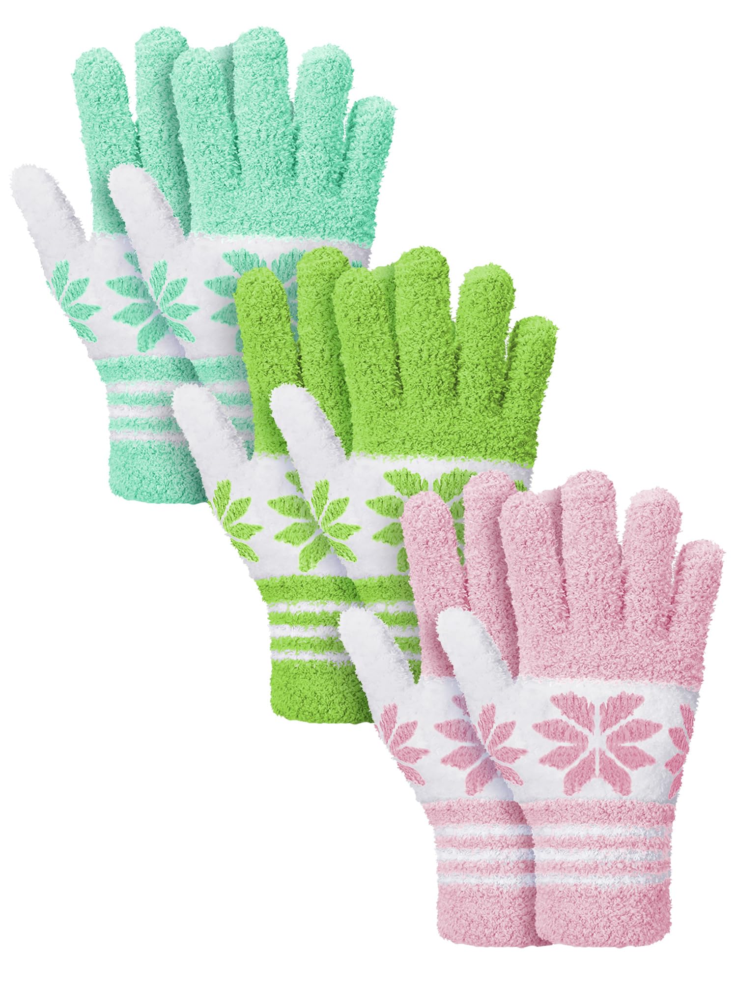 3 Pairs Microfiber Dusting Gloves for Plants Leaf (3 Count)
