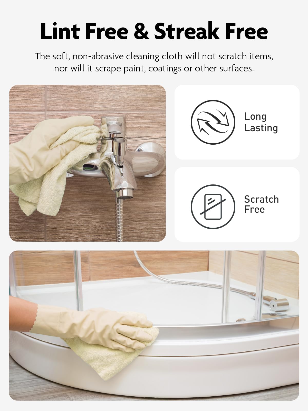 Microfiber Cleaning Cloth Roll (30 Count)