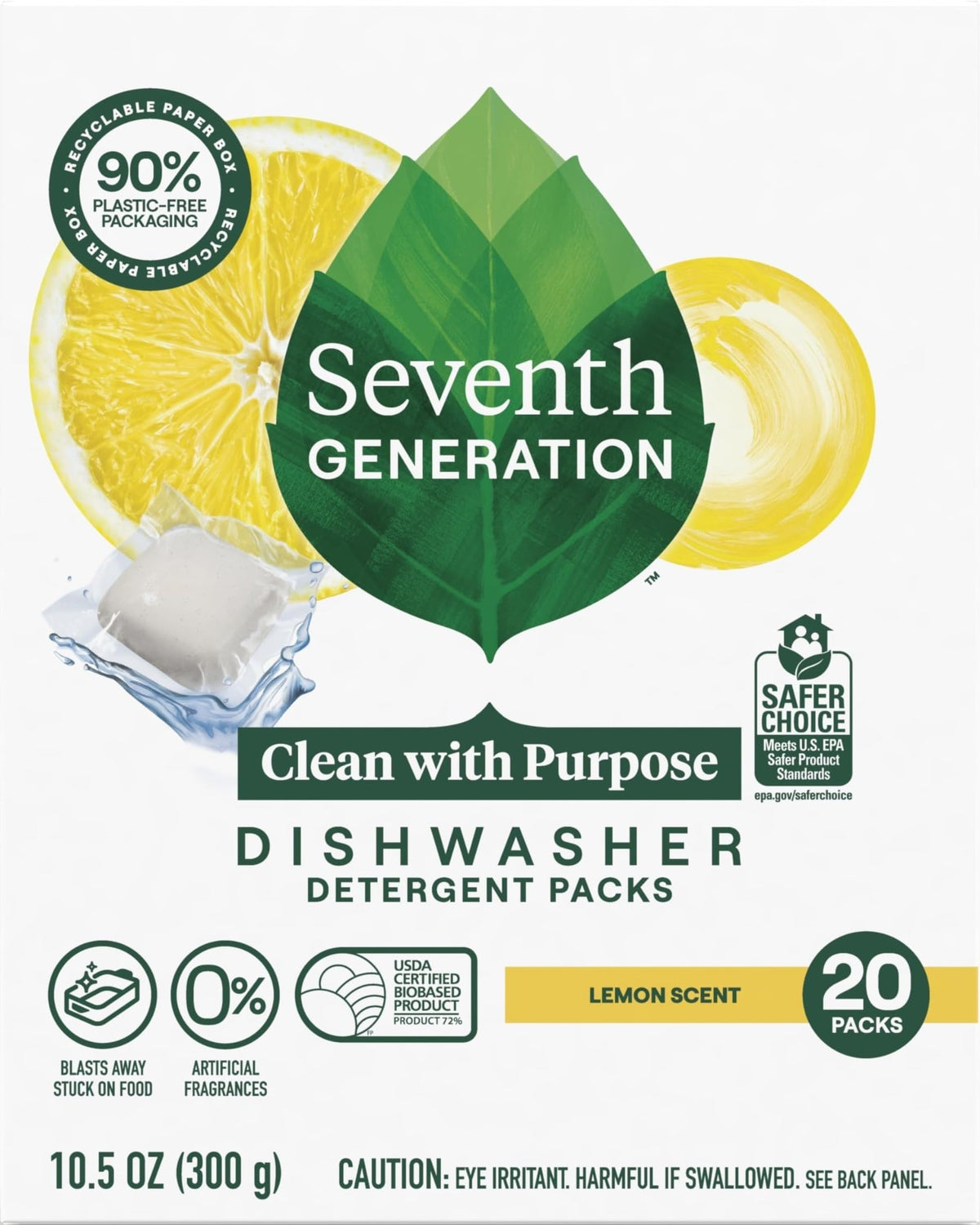 Dishwasher Detergent Pods (20 Count)
