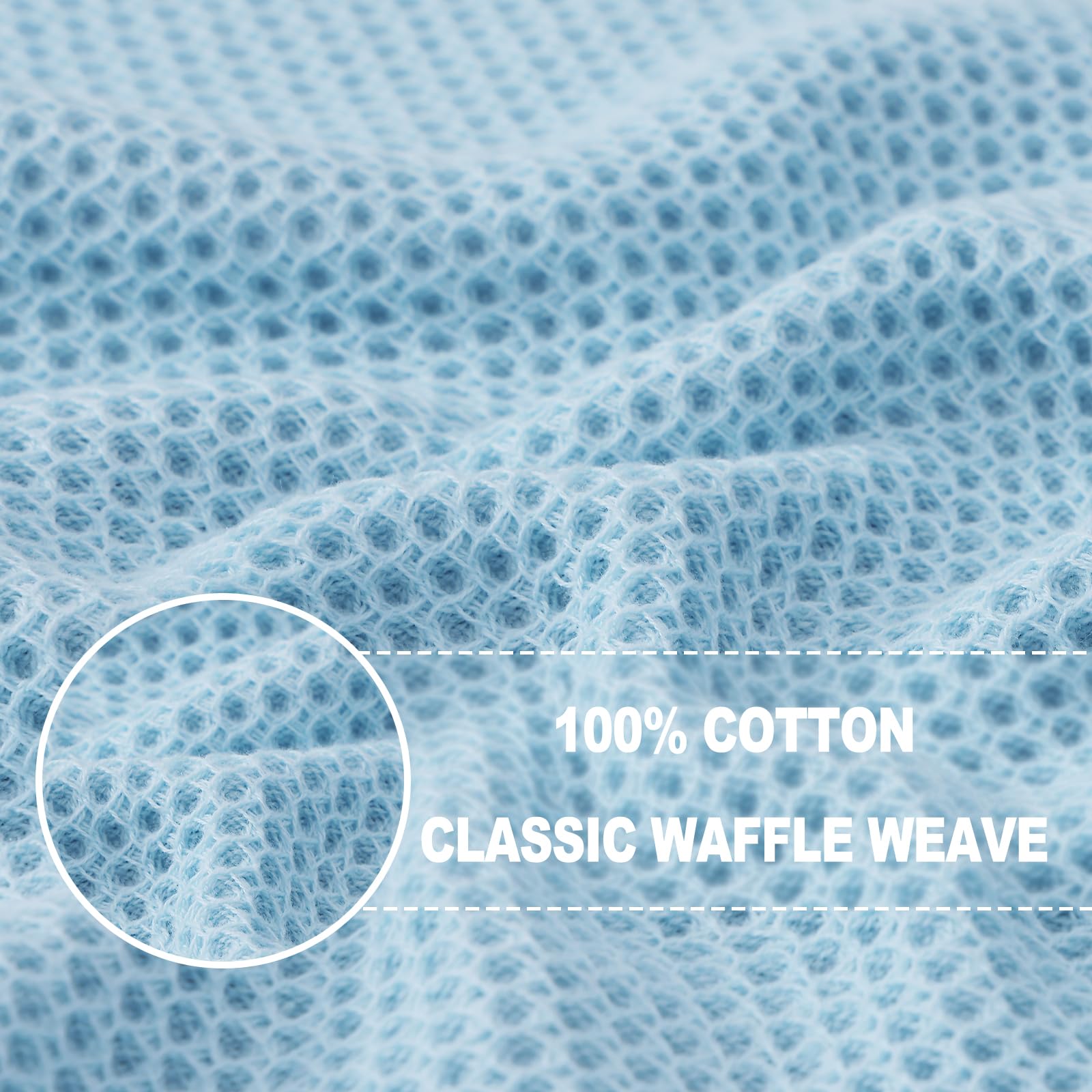 100% Cotton Waffle Weave Kitchen Dish Cloths 12 (12 Count)