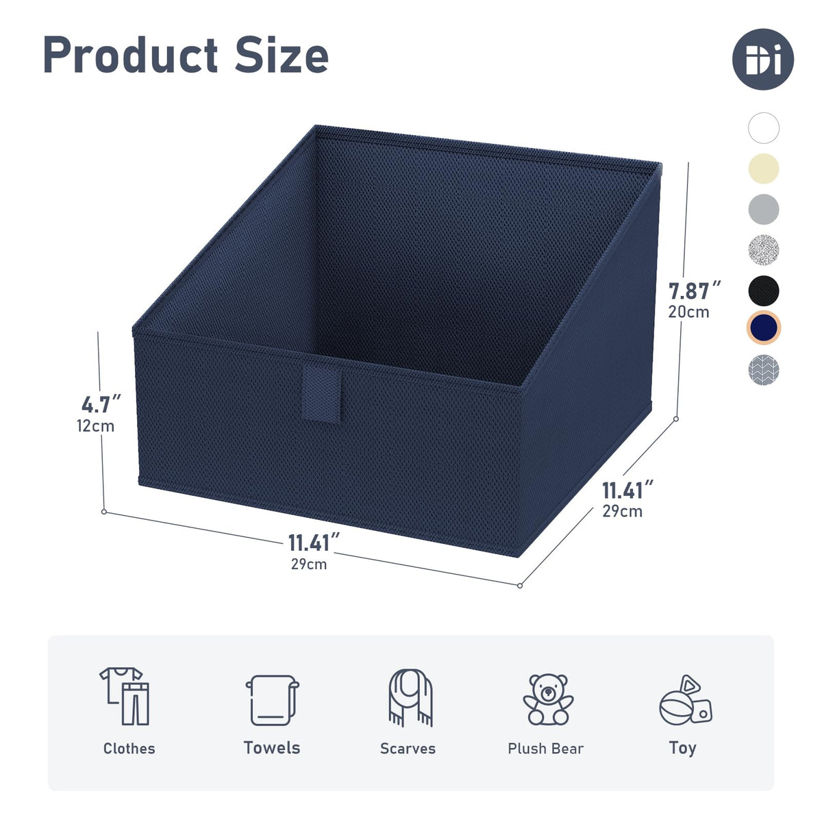 Closet Storage Bins 8 Pack (8 Count)
