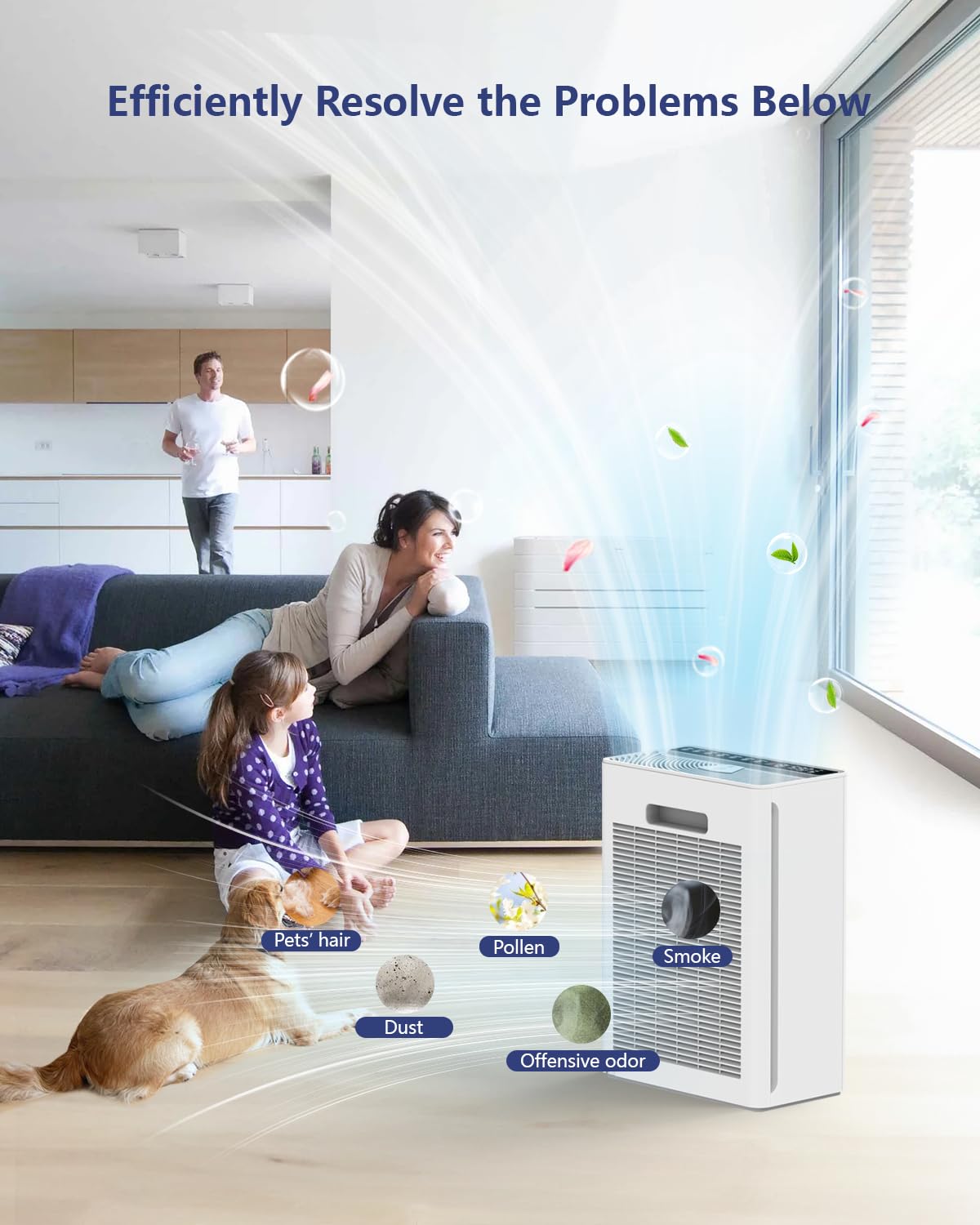 Air Purifiers For Home Large Room H13 HEPA Up to 2200 ft²