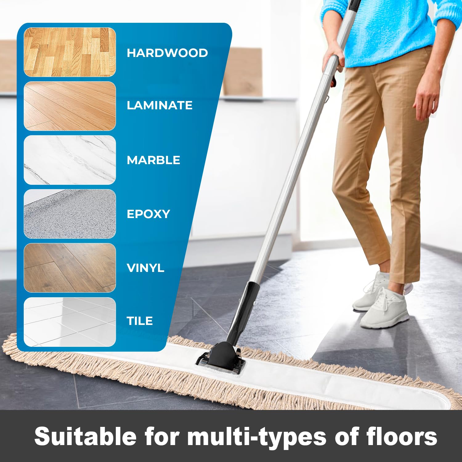 Commercial Dust Mop & Floor Sweeper