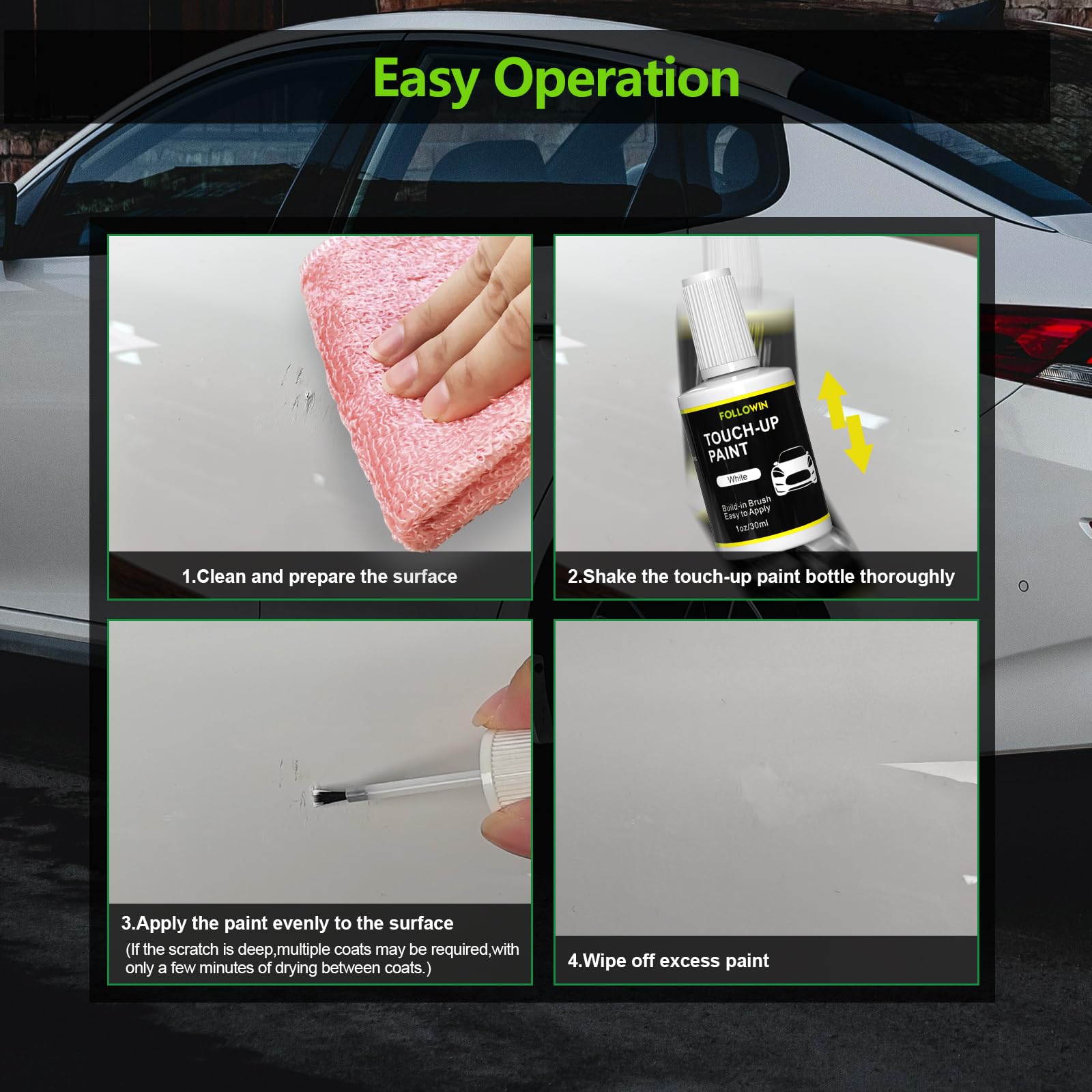 White Touch Up Paint for Cars