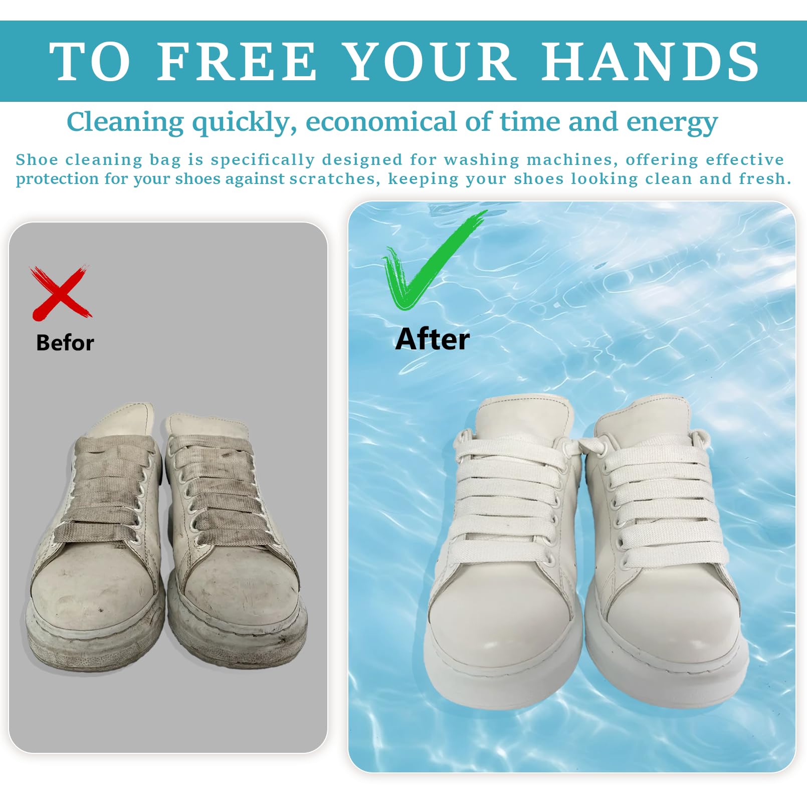 Shoe Washing Machine Bag