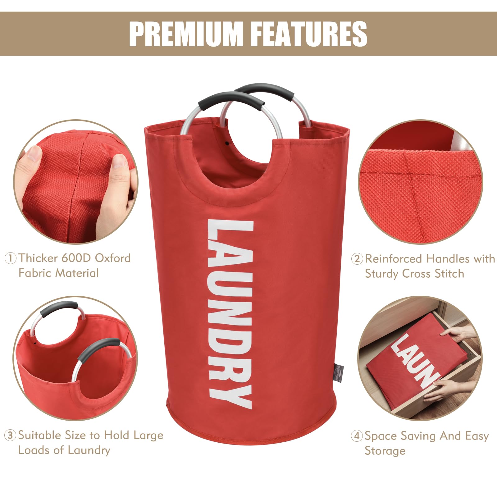 90L Large Laundry Basket Bag - ModHome Supplies