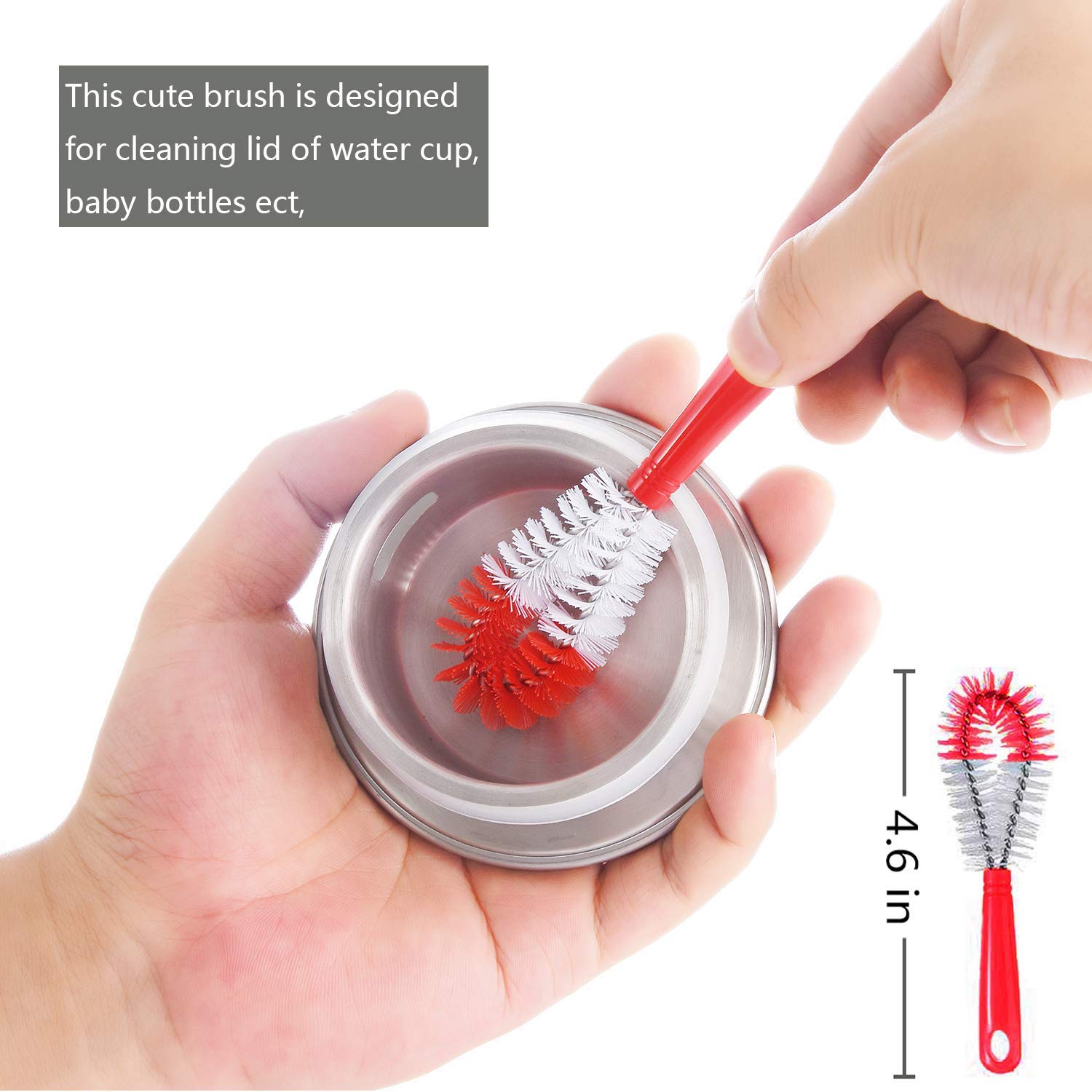 8 Pack Red Bottle Brush Cleaner Set (8 Count) - ModHome Supplies