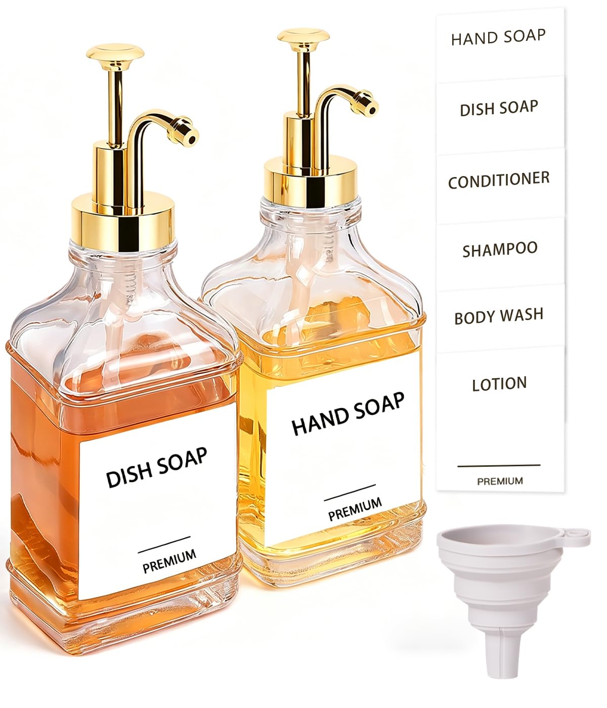 Dish Soap Dispenser for Kitchen (2 Count)