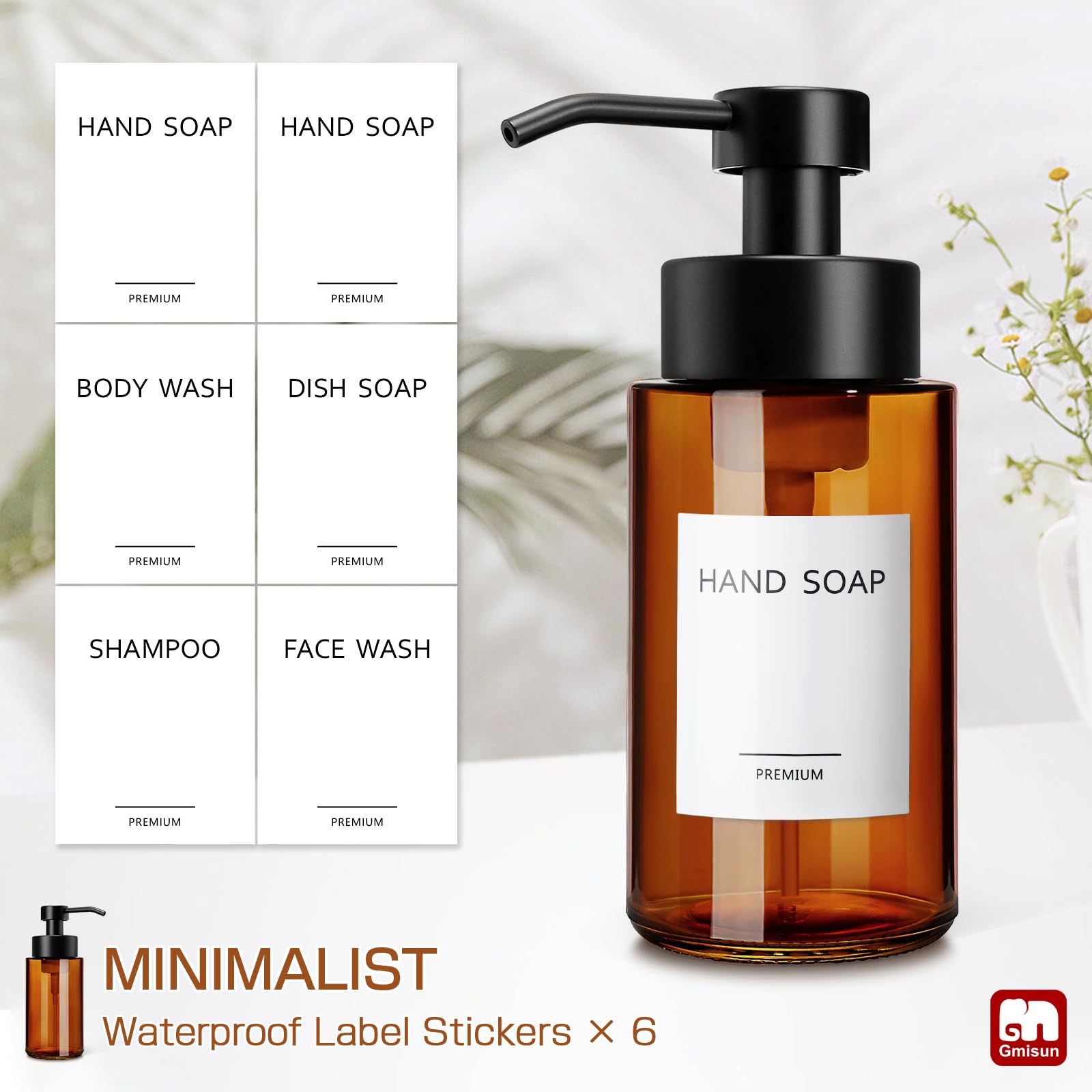 Glass Foaming Soap Dispenser (2 Count)