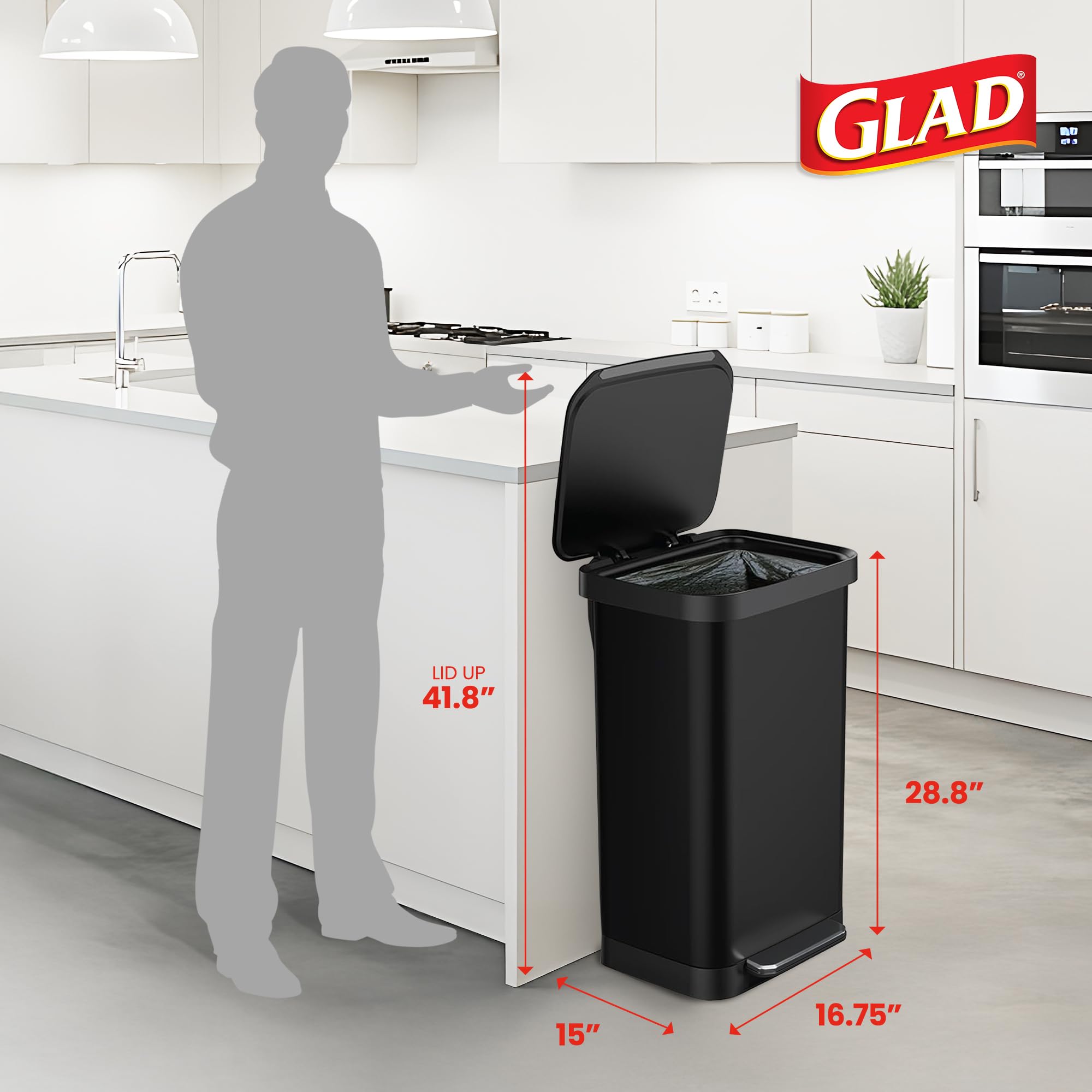 All Stainless Steel Trash Can