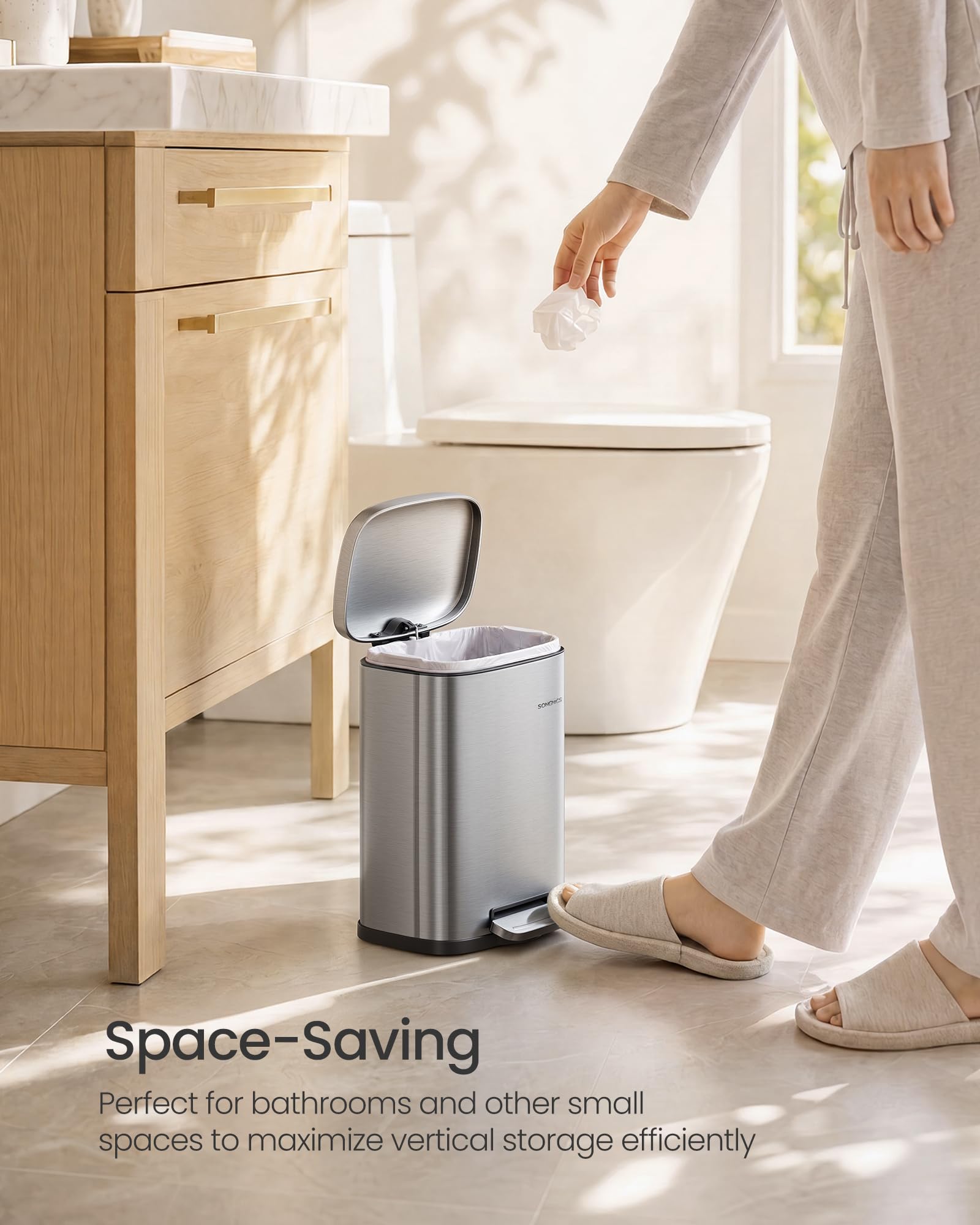 Small Bathroom Trash Can