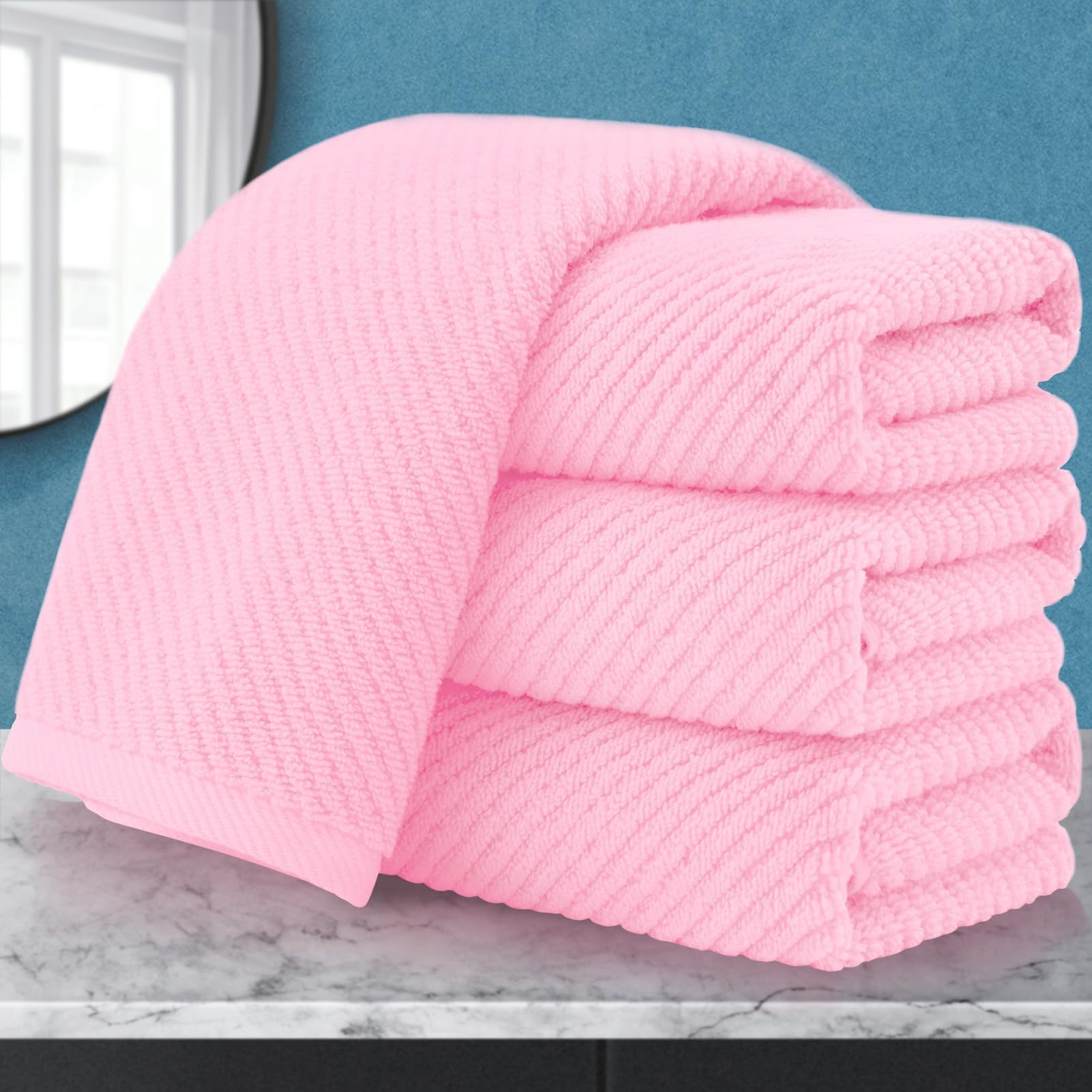 Bathroom Hand Towels 4PC (4 Count)