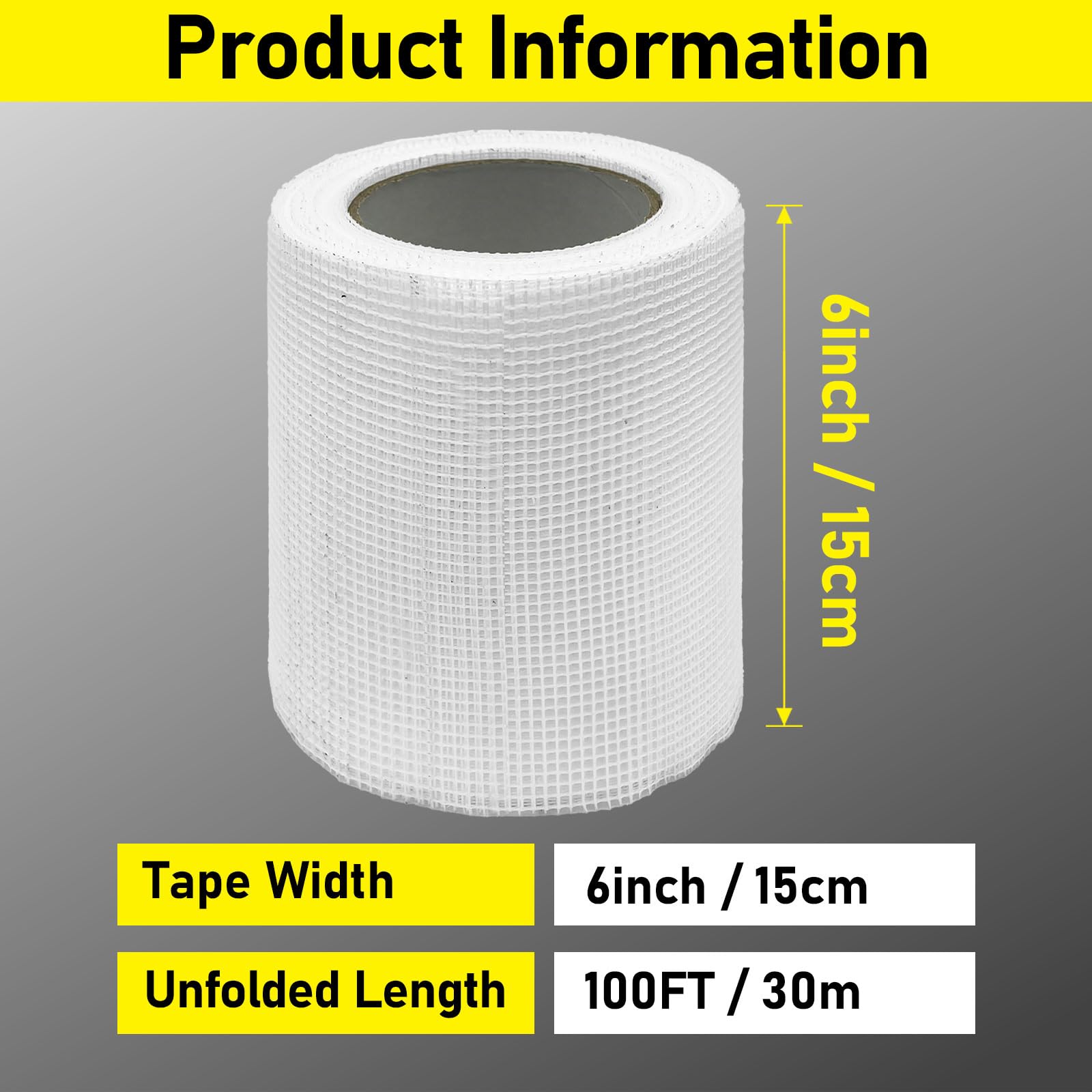 6" 100 Feet Drywall Joint Tape