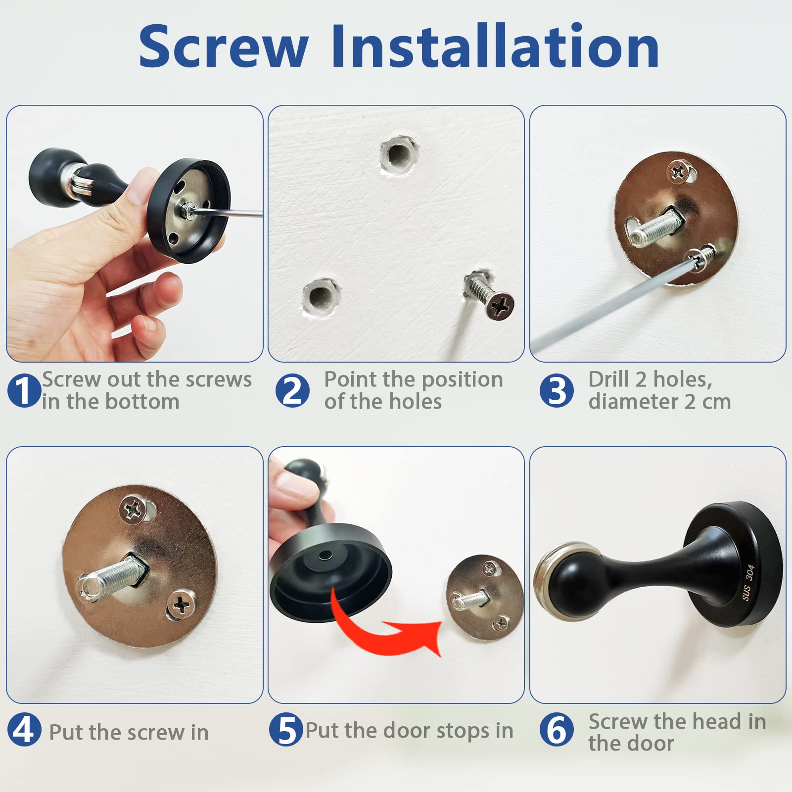 Magnetic Door Stop (4 Count)