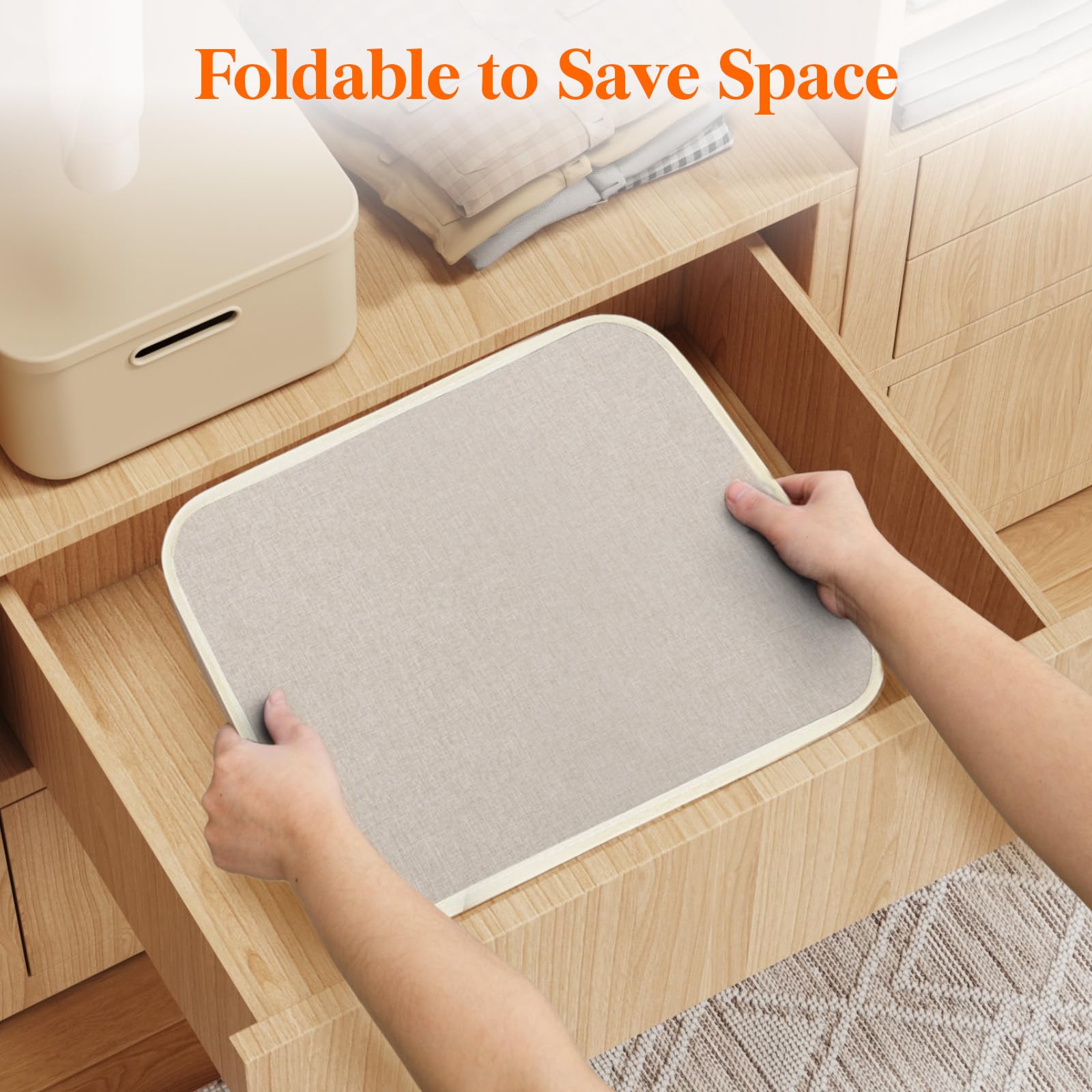 80L Large Laundry Basket with Handles