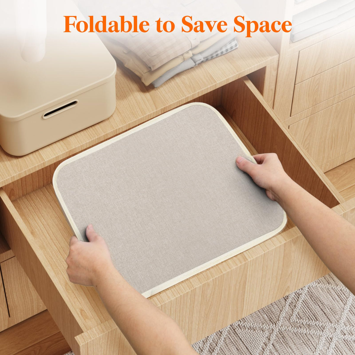 100L Large Laundry Basket with Handles