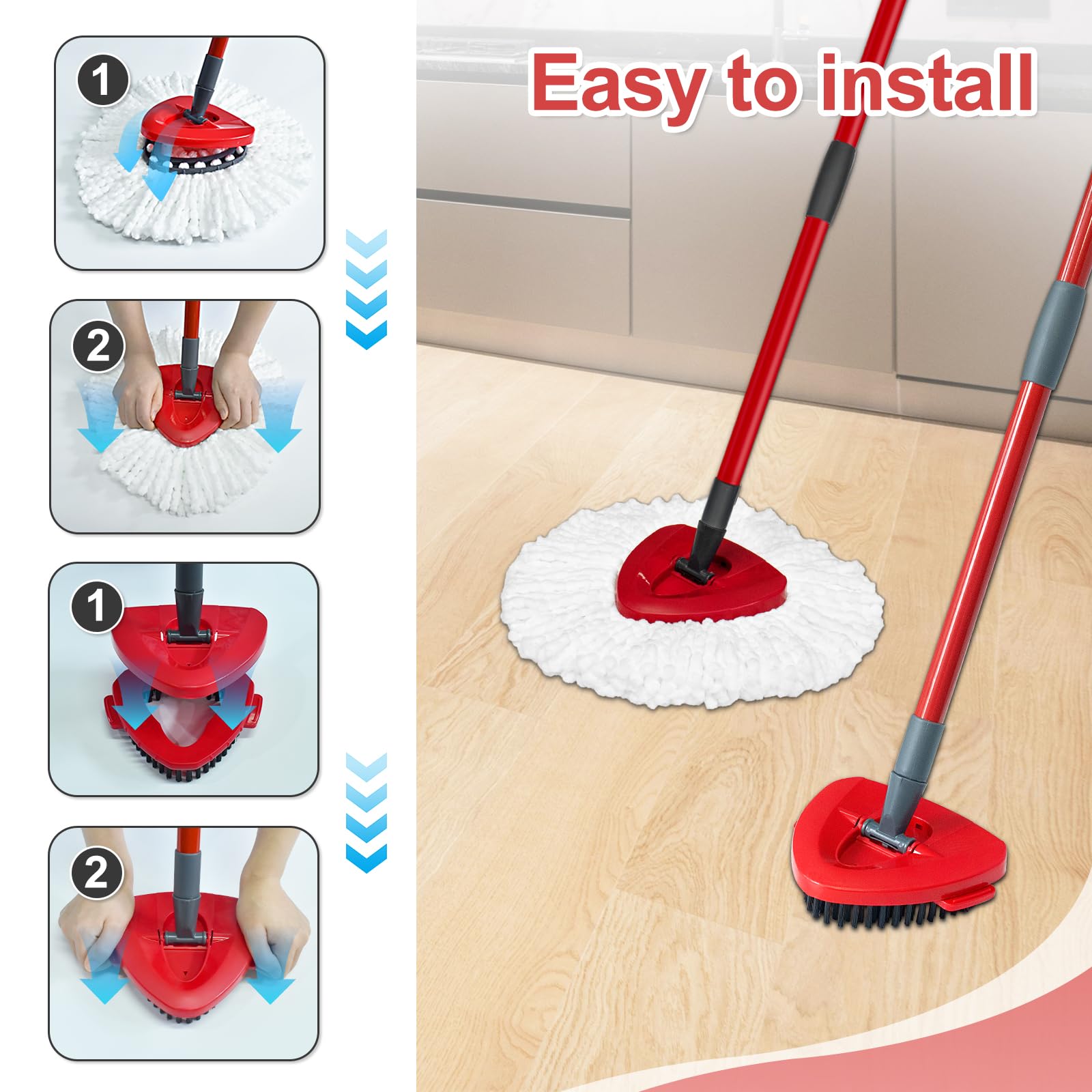 Mop Heads Replacement for Ocedar (7 Count)