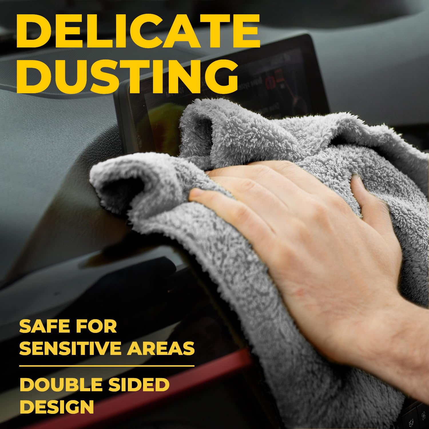Edgeless Microfiber Car Towels (6 Count)