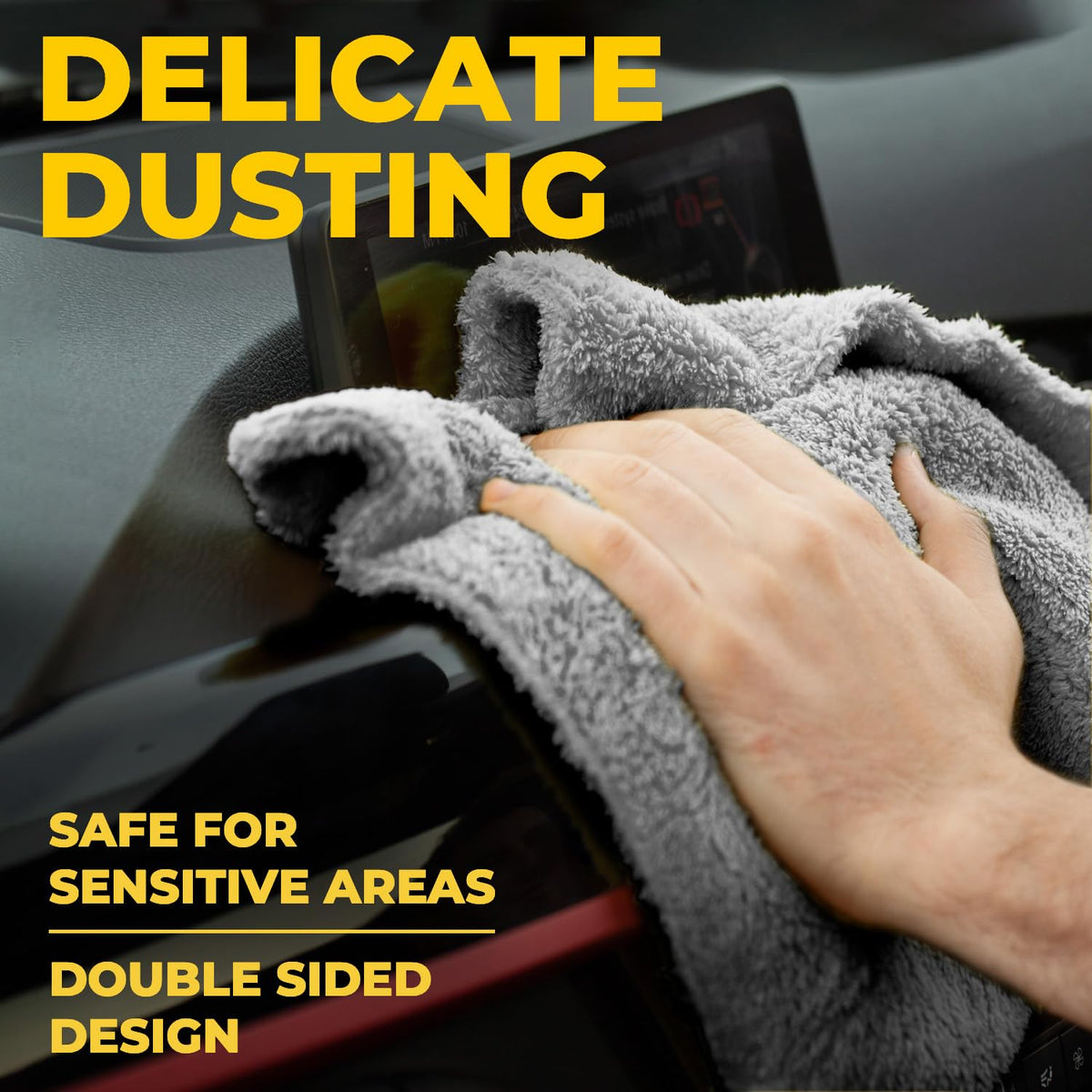 Edgeless Microfiber Car Towels (6 Count)
