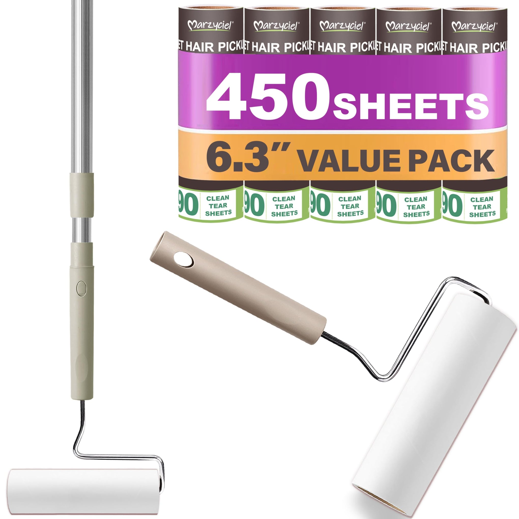 Extra Sticky Large Surface Lint Roller (450 Count)