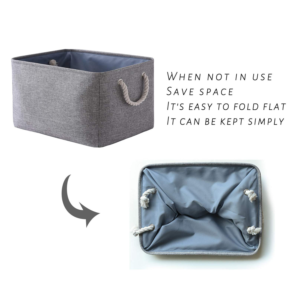 Storage Bins for Organization (3 Count)