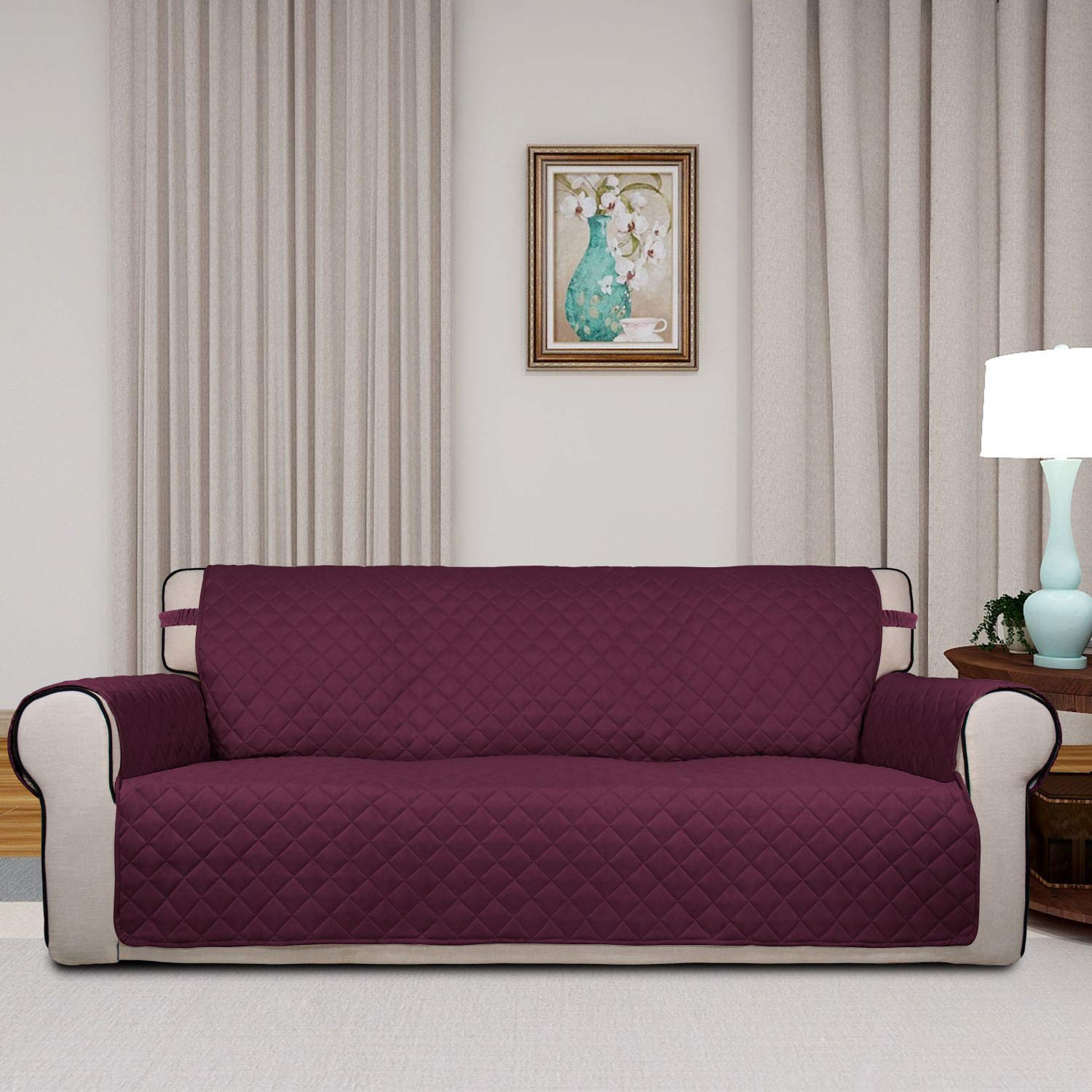 Reversible Quilted Sofa Cover Dog Couch Covers for Sofa