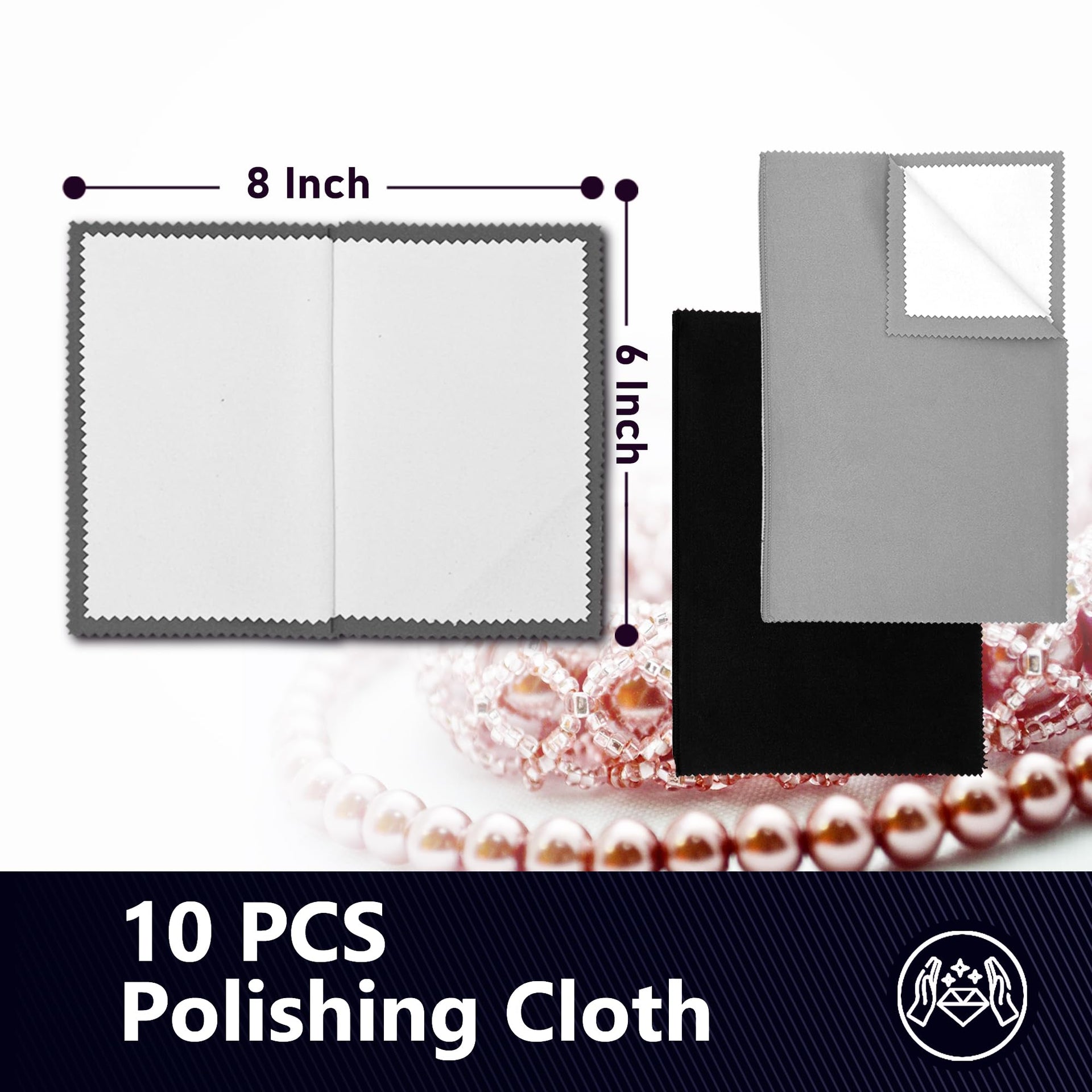 10 PCS Silver polishing Cloth