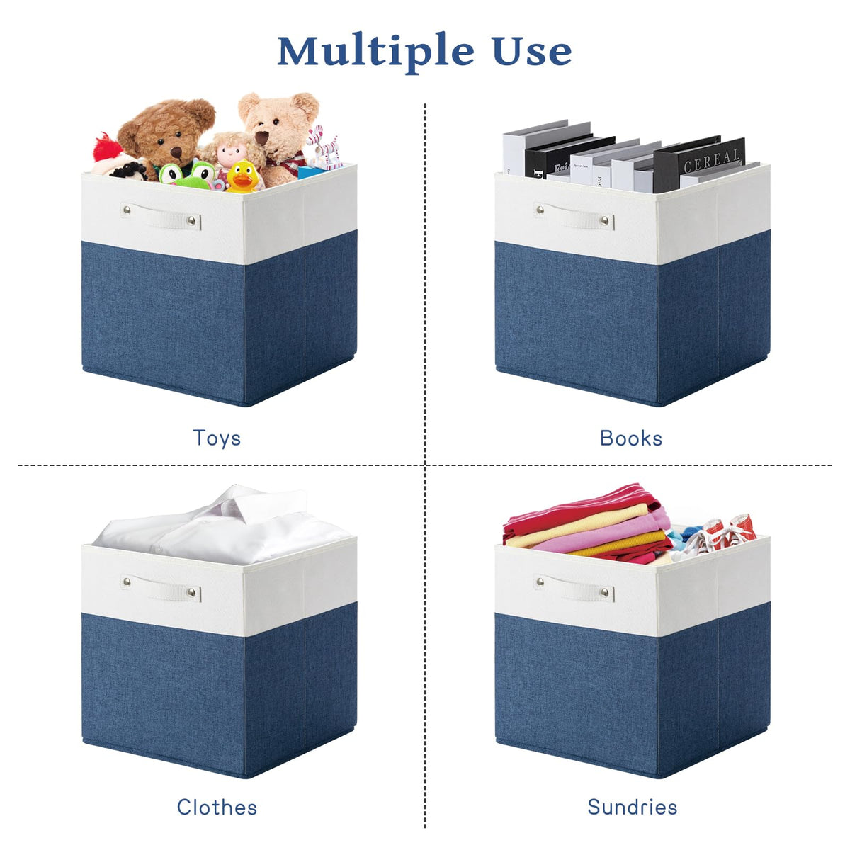 13x13x13 Storage Cube Bins 6 Pack