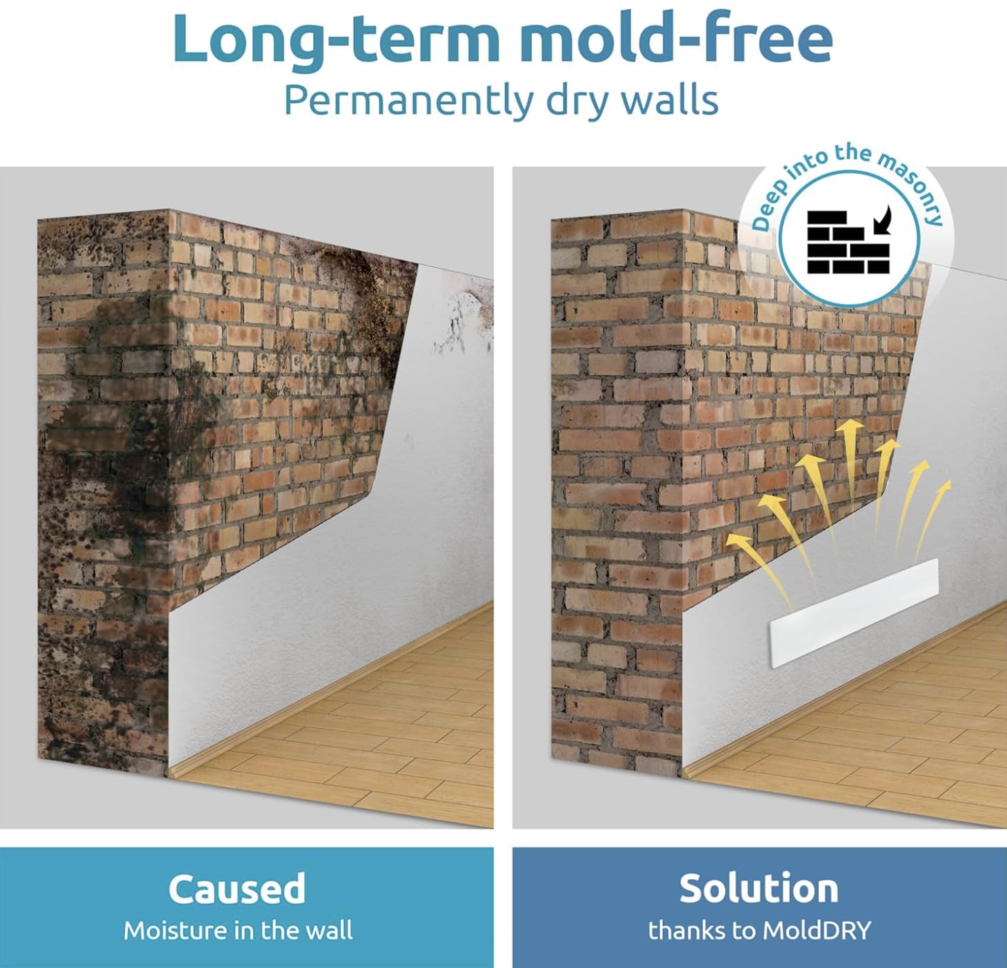 Mold killer Black mold remover for walls without chemicals