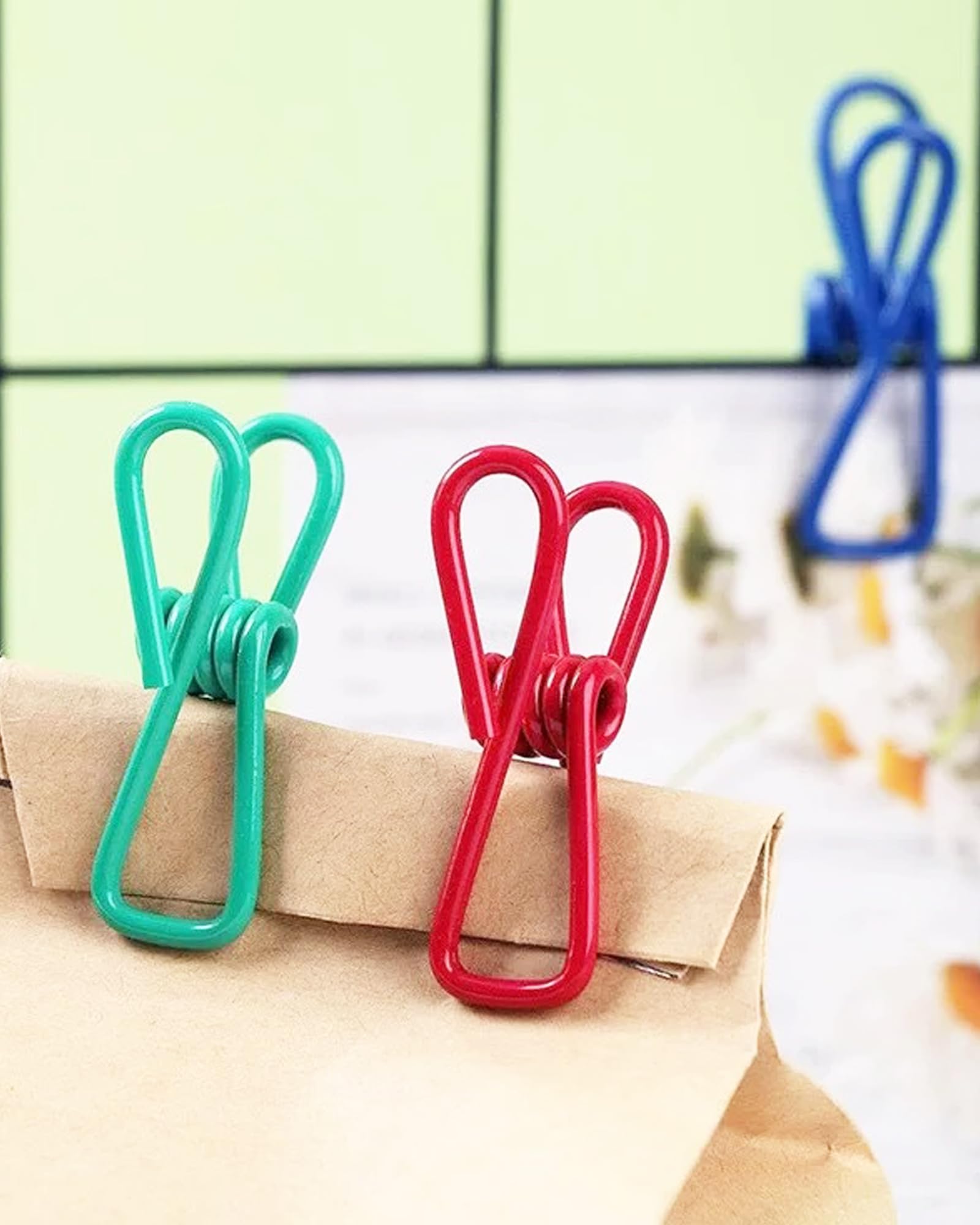 2in Chip Bag Clips 10 Pack Multipurpose Metal Clips (10 Count)