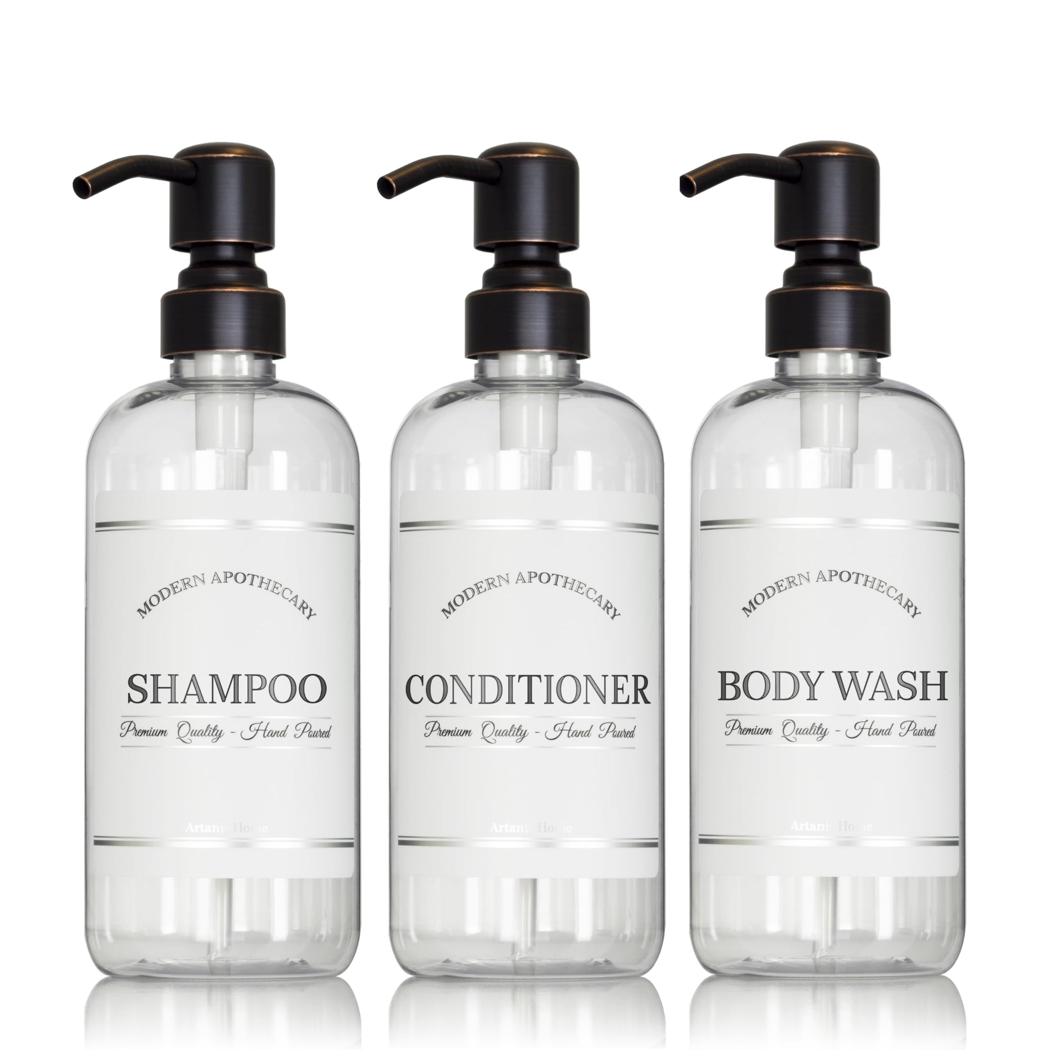 Clear Refillable Shampoo (3 Count)