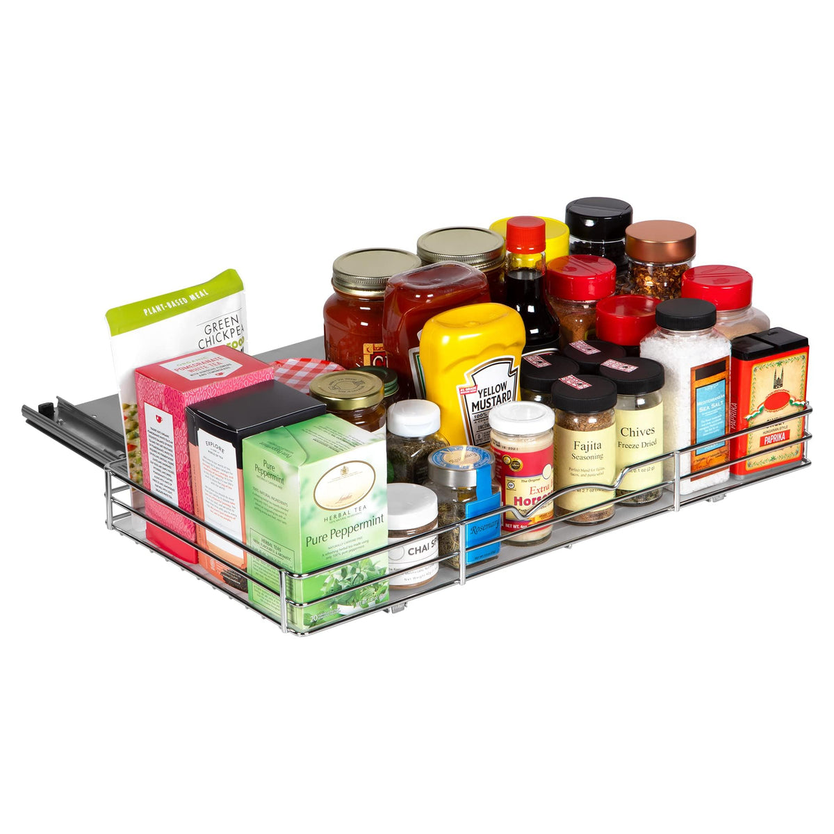 Pull Out Cabinet Spice Rack Organizer