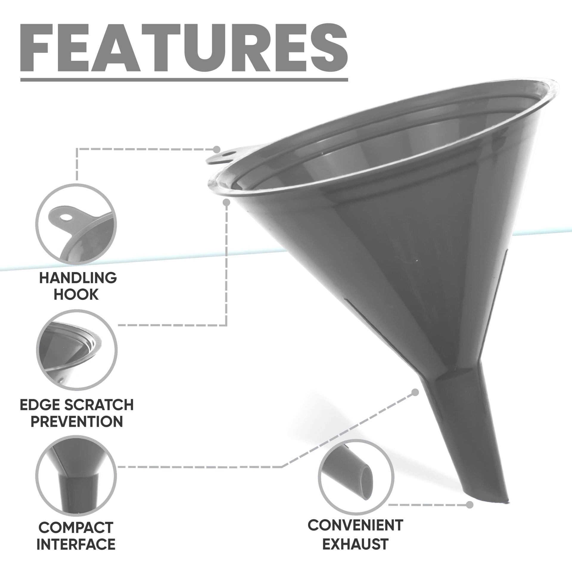 Funnel Gray in 4 Different Sizes