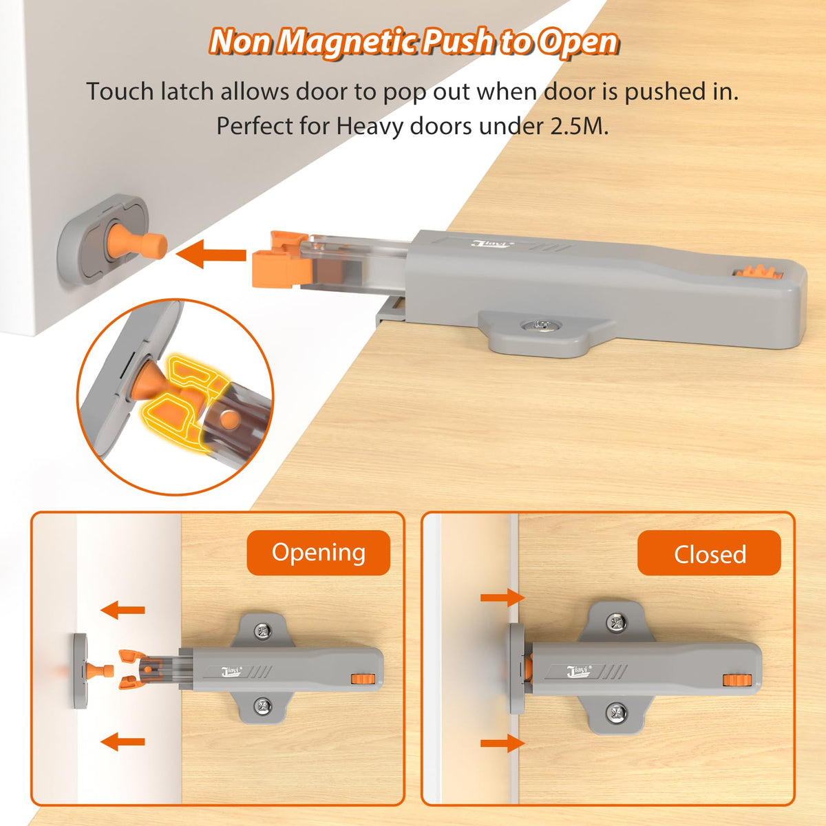Strong Heavy Duty Push Latch (2 Count)