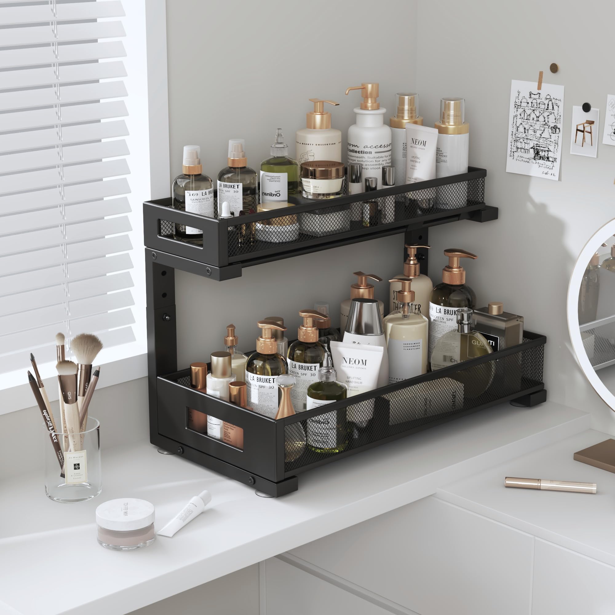 2 Pack 17IN Depth Under Sink Storage Organizer (2 Count)