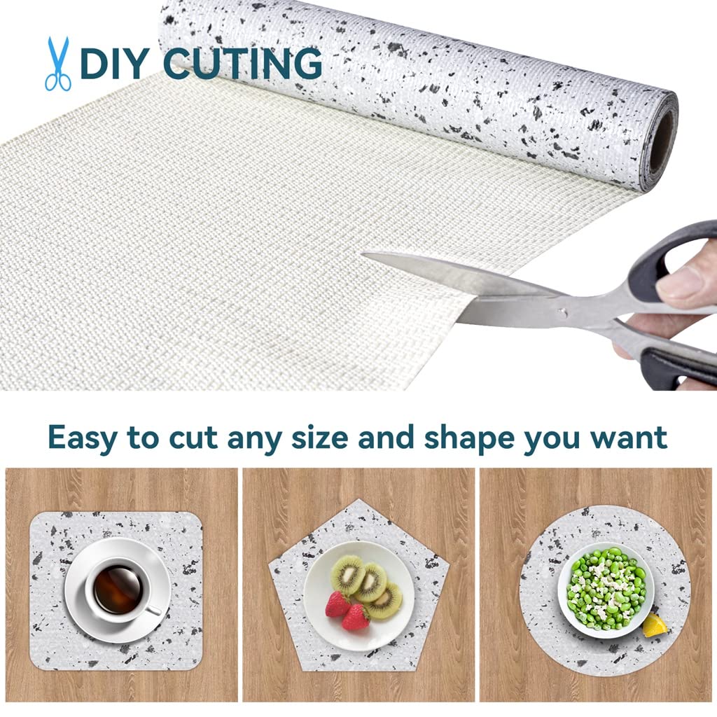 Shelf Liner 18" W x 96" L Cabinet Shelf Liner Non Adhesive 18inx96inch Kitchen Drawer Liner