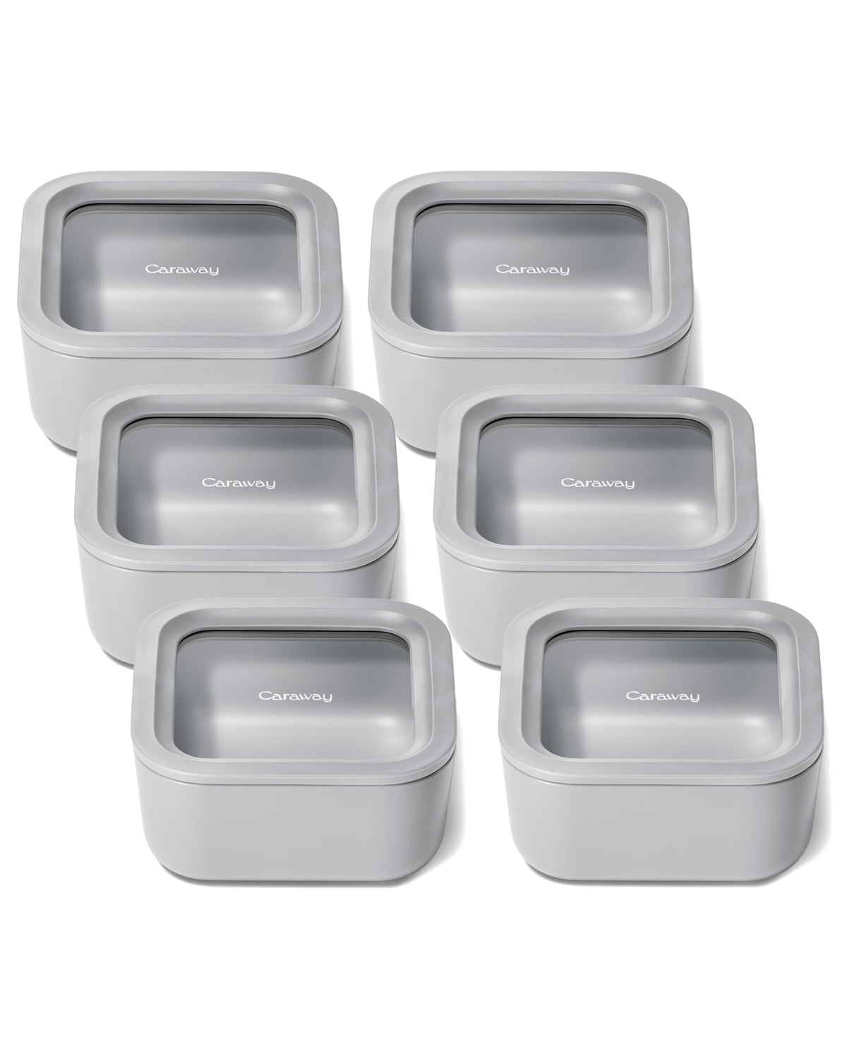 6 Piece Glass Food Storage Container Set (6 Count)