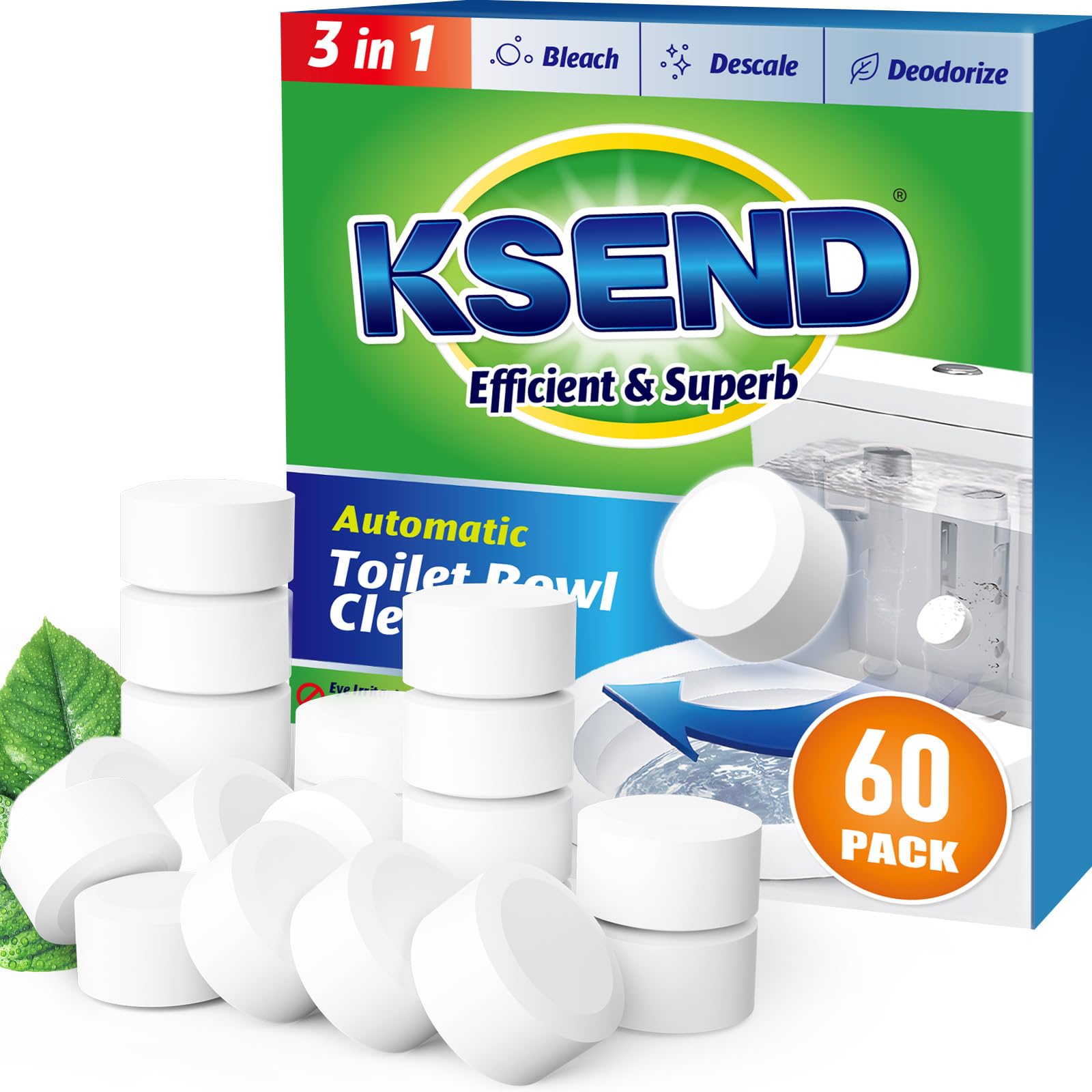 Toilet Bowl Cleaner Tablets (60 Count)