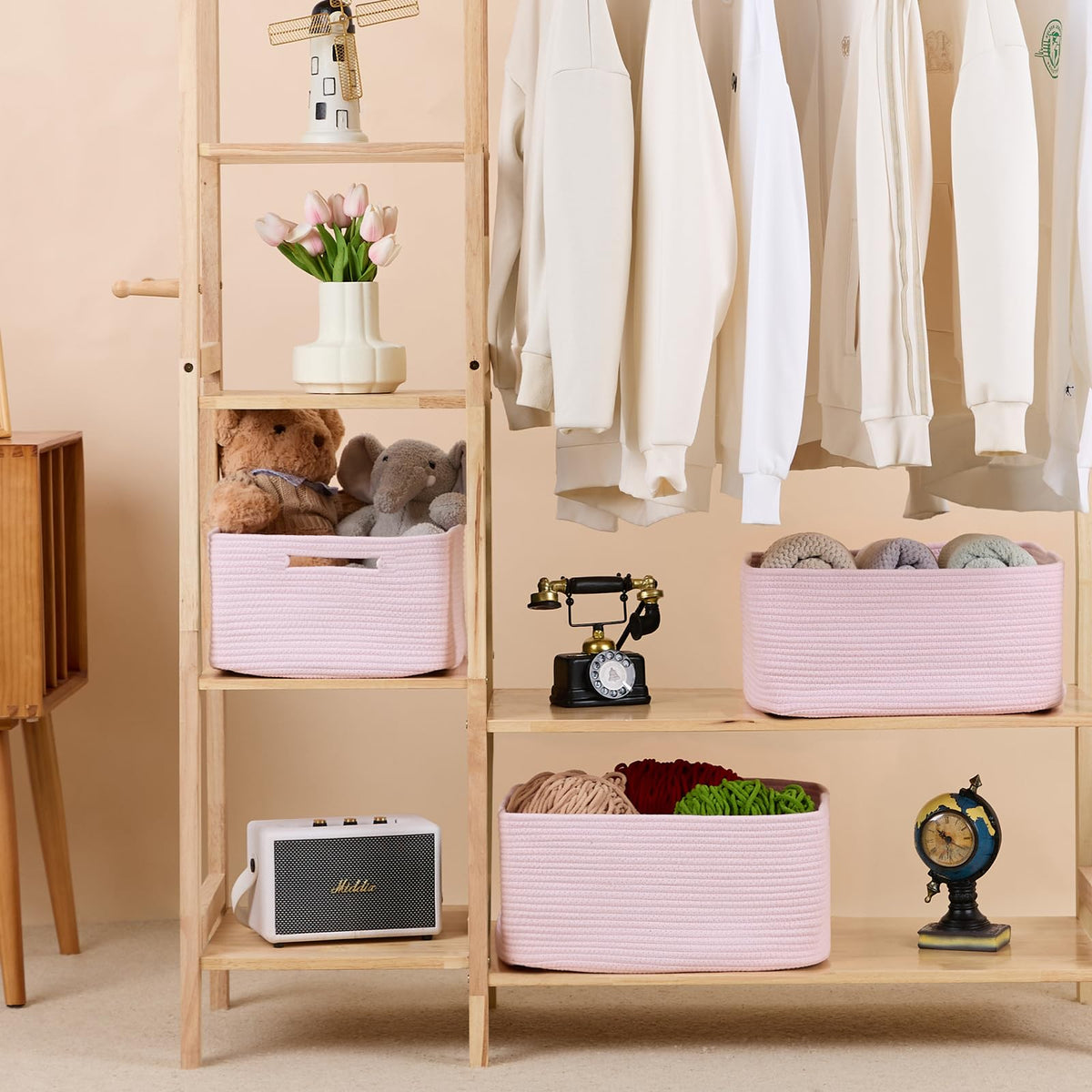 Large Storage Baskets for Organizing (4 Count)