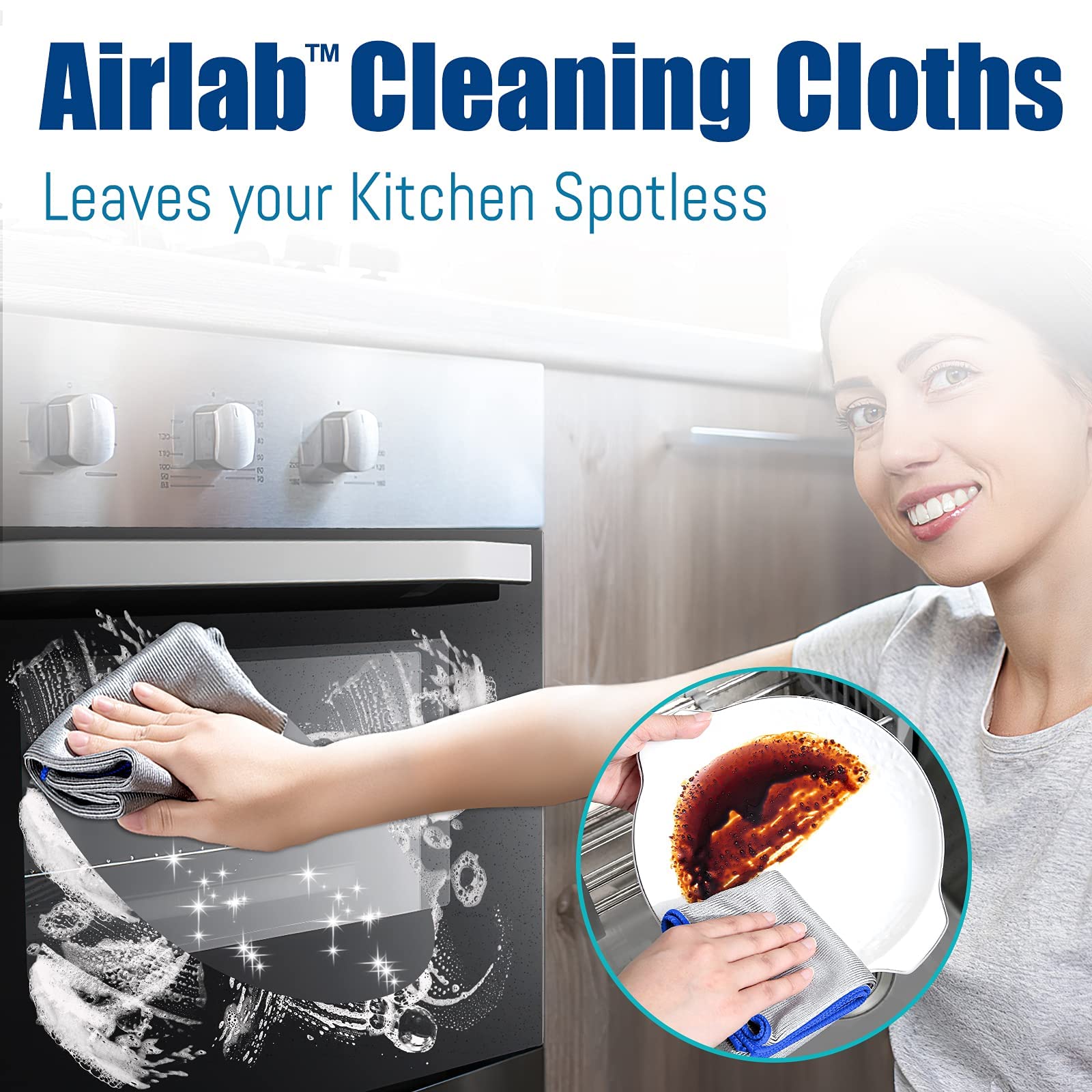Glass Polishing Streak Free Miracle Cleaning Cloth (8 Count)