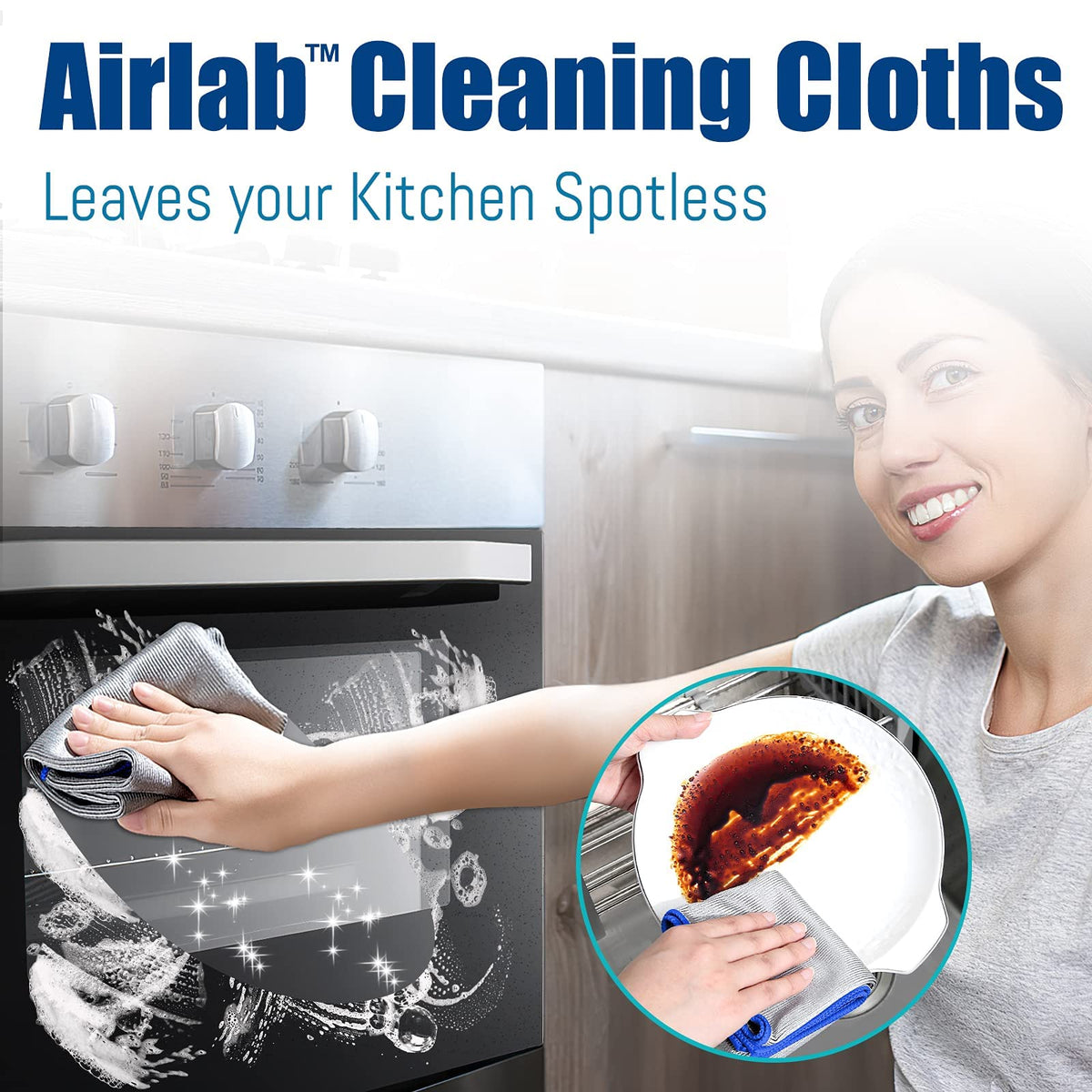 Glass Polishing Streak Free Miracle Cleaning Cloth (8 Count)